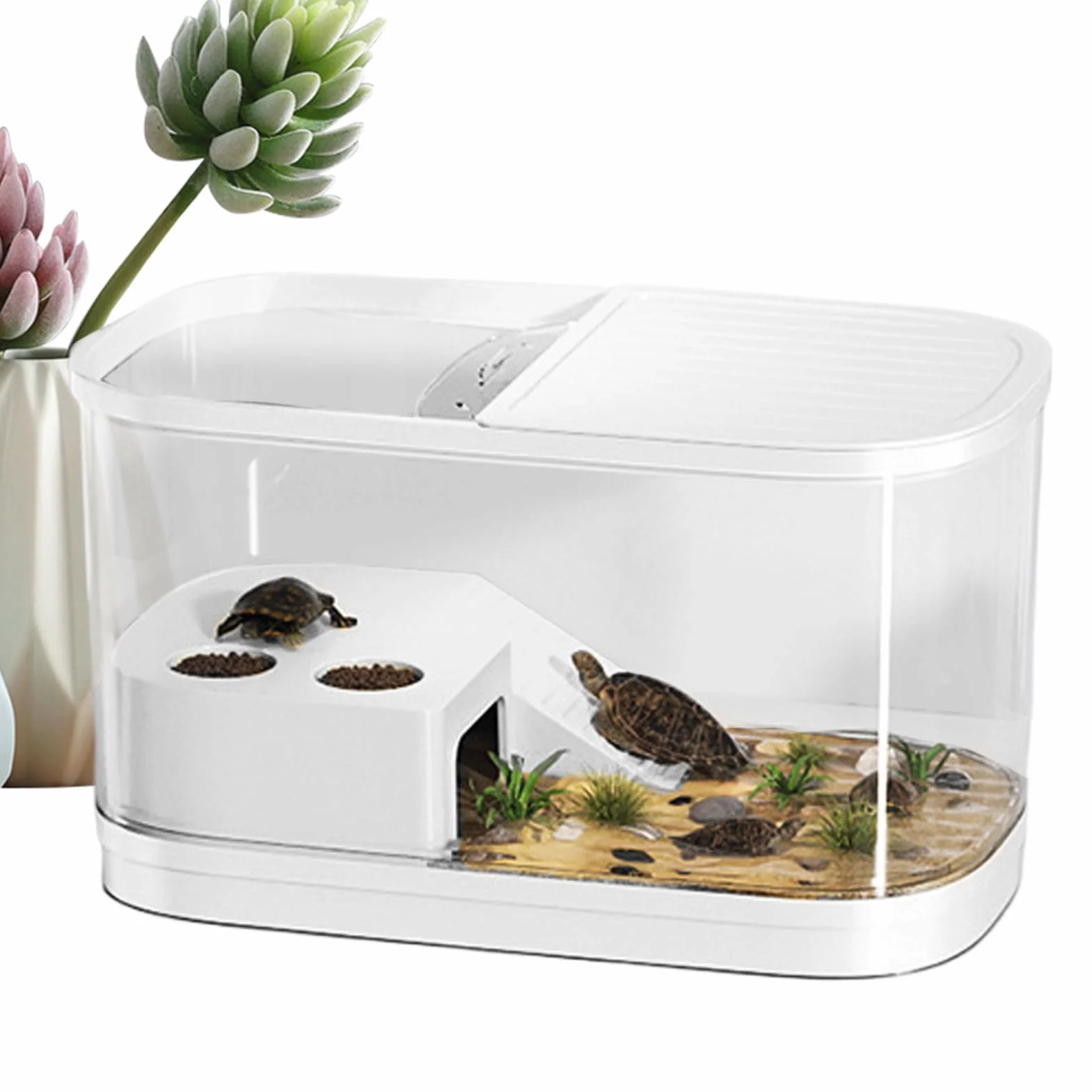 Terrarium Dla Agamy Brodatej Vivarium siedliskowe do hodowli gadów | Zbiornik terrarium dla gekona Dla agamy brodatej, gekona, węża, pająka, żółwia, ptasznika, kameleona, żaby