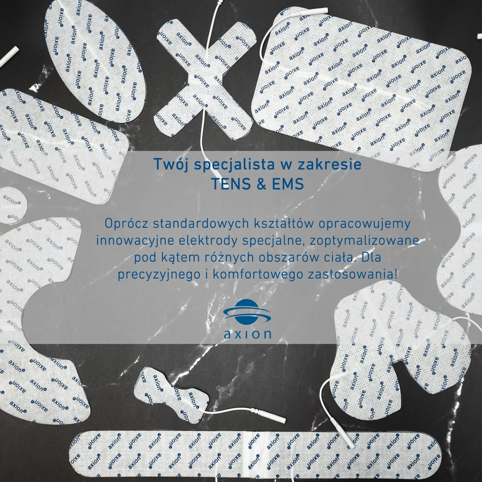 2 duże elektrody żelowe 18x11cm do elektrostymulatora- stymulacja EMS nóg i masaż na cellulit