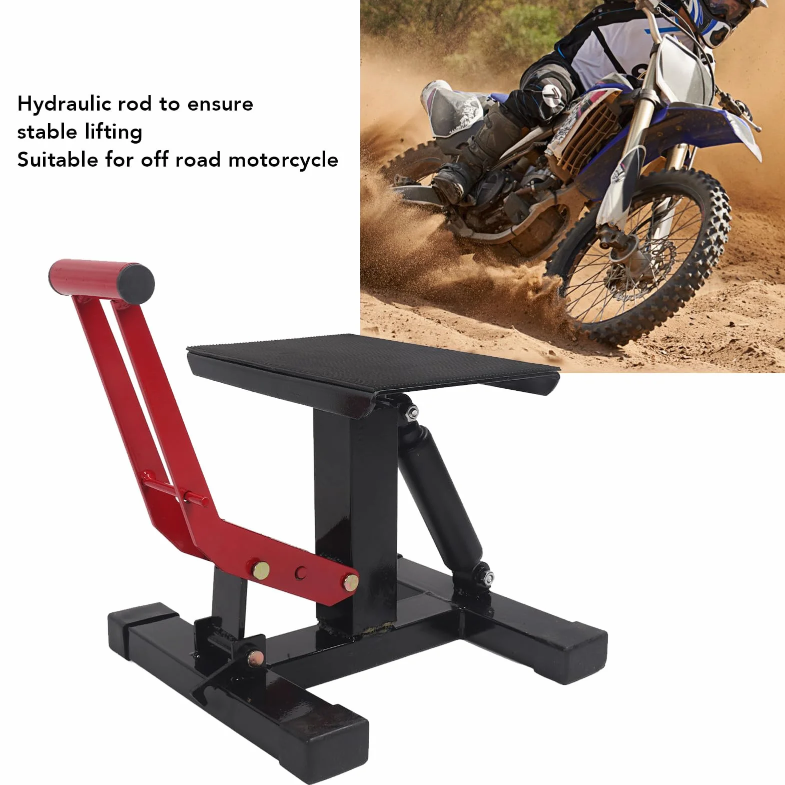 Hydrauliczny podnośnik motocyklowy stalowa platforma z regulacją wysokości