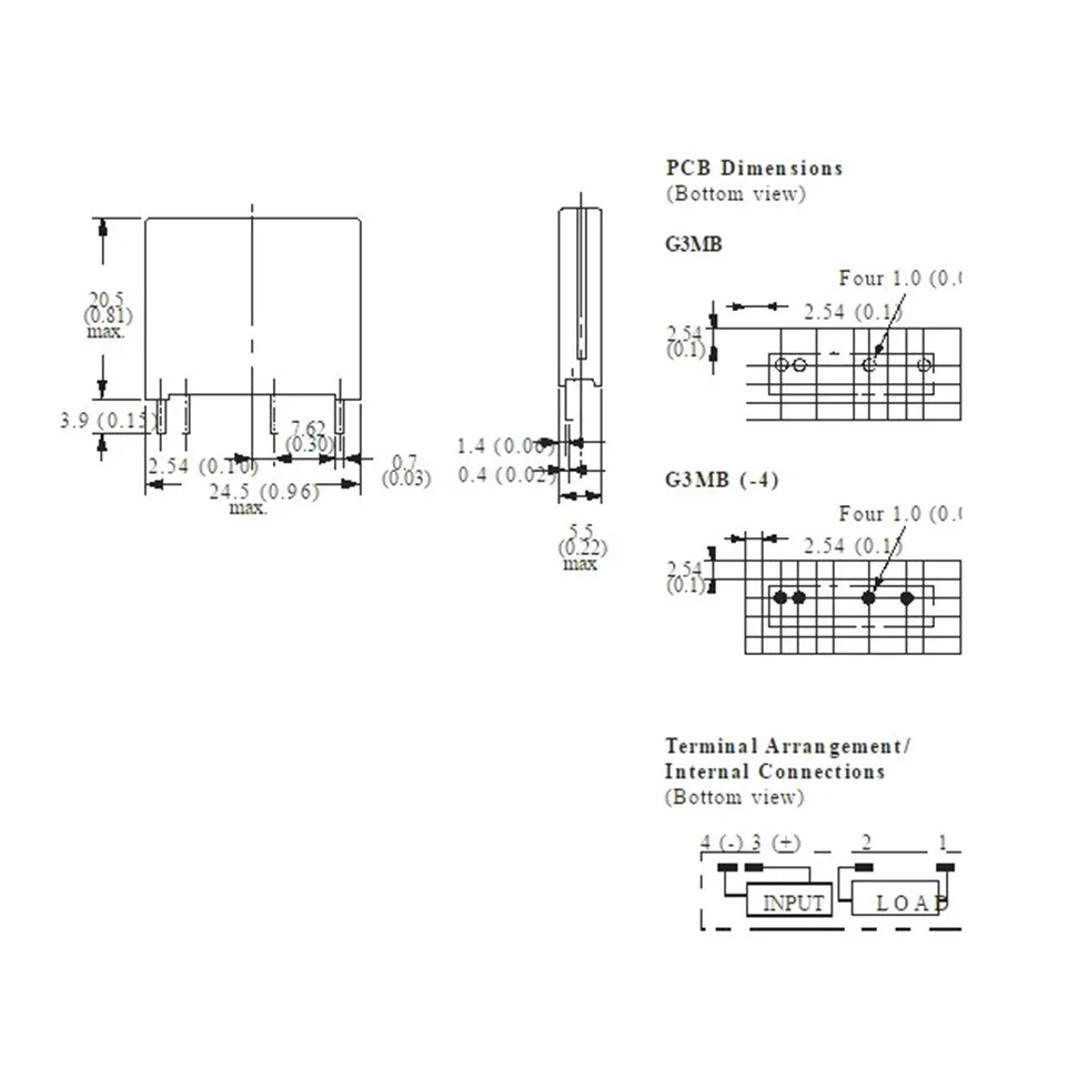 Hailege G3MB-202P moduł przekaźnika półprzewodnikowego SSR 5V DC 240V AC 2A PCB