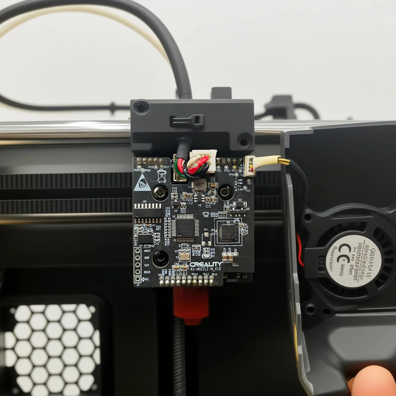 Creality Upgrade K1/K1 Max/K1C/K1 SE płyta adaptera Hotend, oficjalny adapter dyszy OEM PCB głowica narzędziowa PCBA oryginalny zestaw zastępczy płytki akcesoria do drukarki 3D