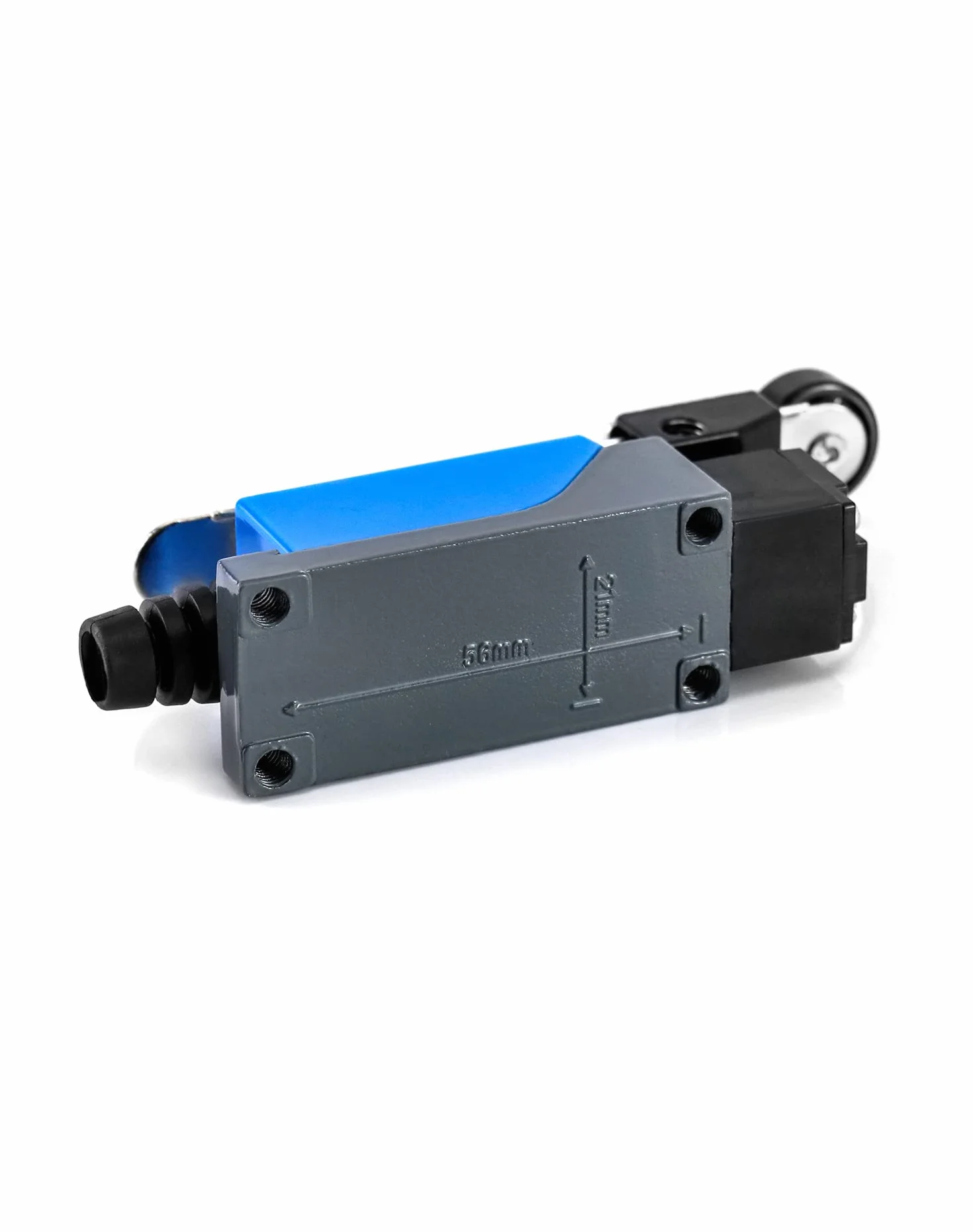 QWORK® 2 szt.Wyłącznik krańcowy, Regulowany wyłącznik krańcowy ramienia dźwigni rolkowej ME-8108, NC + NO (DPDT), router CNC