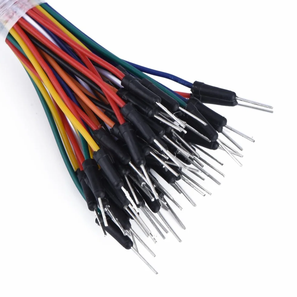 Jumper Wire Mosty wtykowe 65 szt. Breadboard Jumperkabel męski Mosty wtykowe do projektów PCB płyt głównych PC