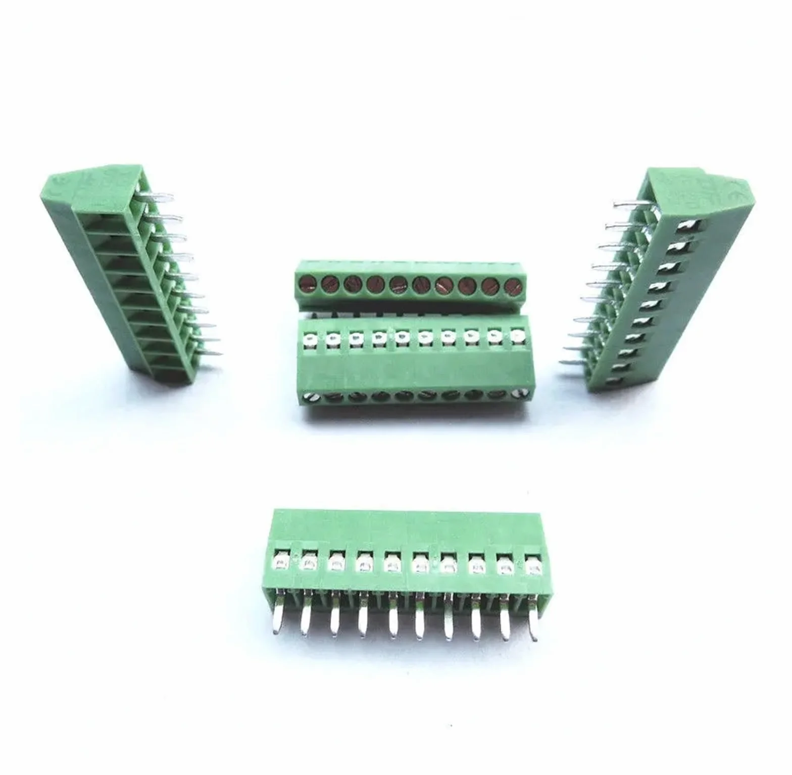 5 szt. 10 biegunów/10-pinowe 2,54 mm / 0,1" złącze zaciskowe PCB