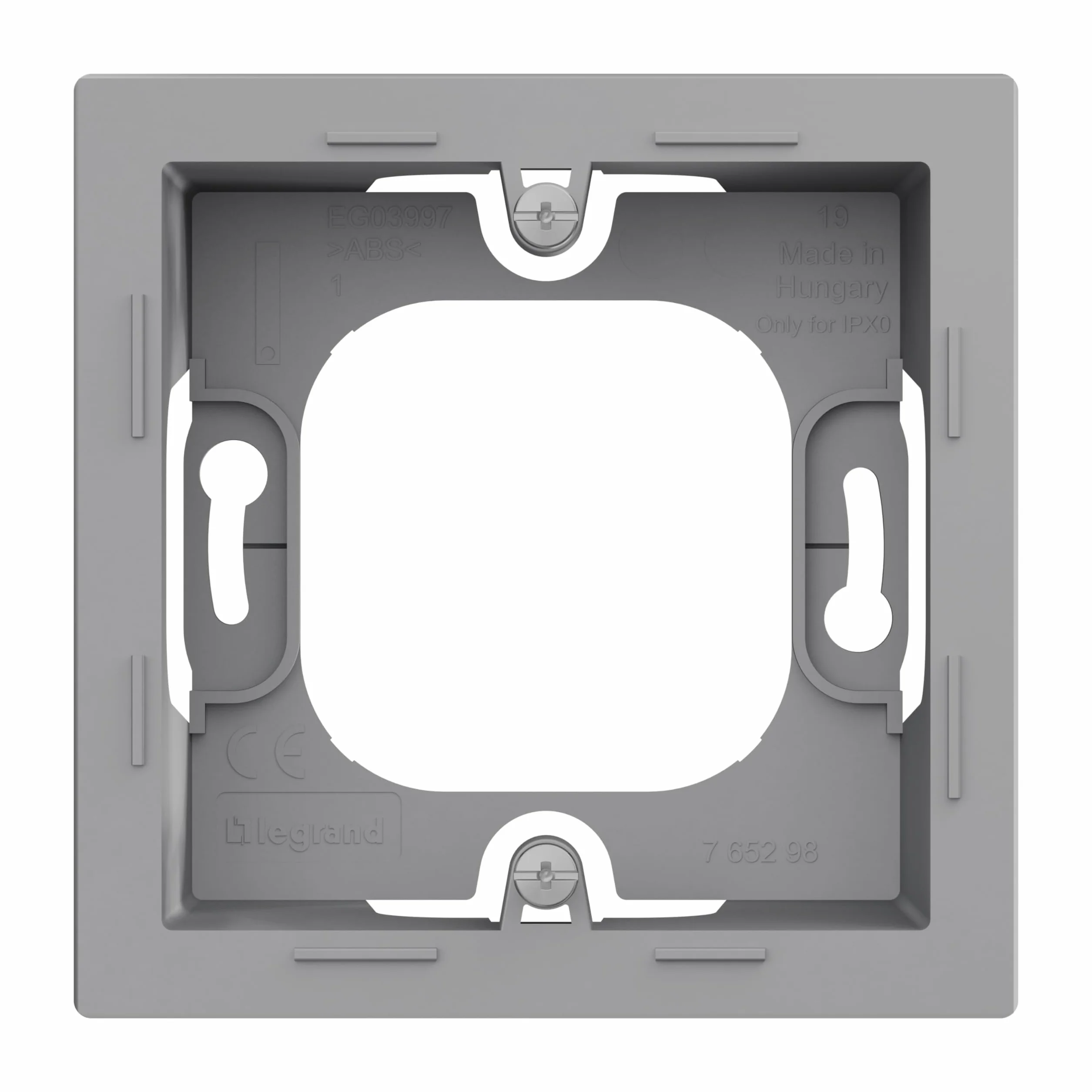 LEGRAND SEANO obudowa natynkowa pojedyncza aluminium lakierowane 765298
