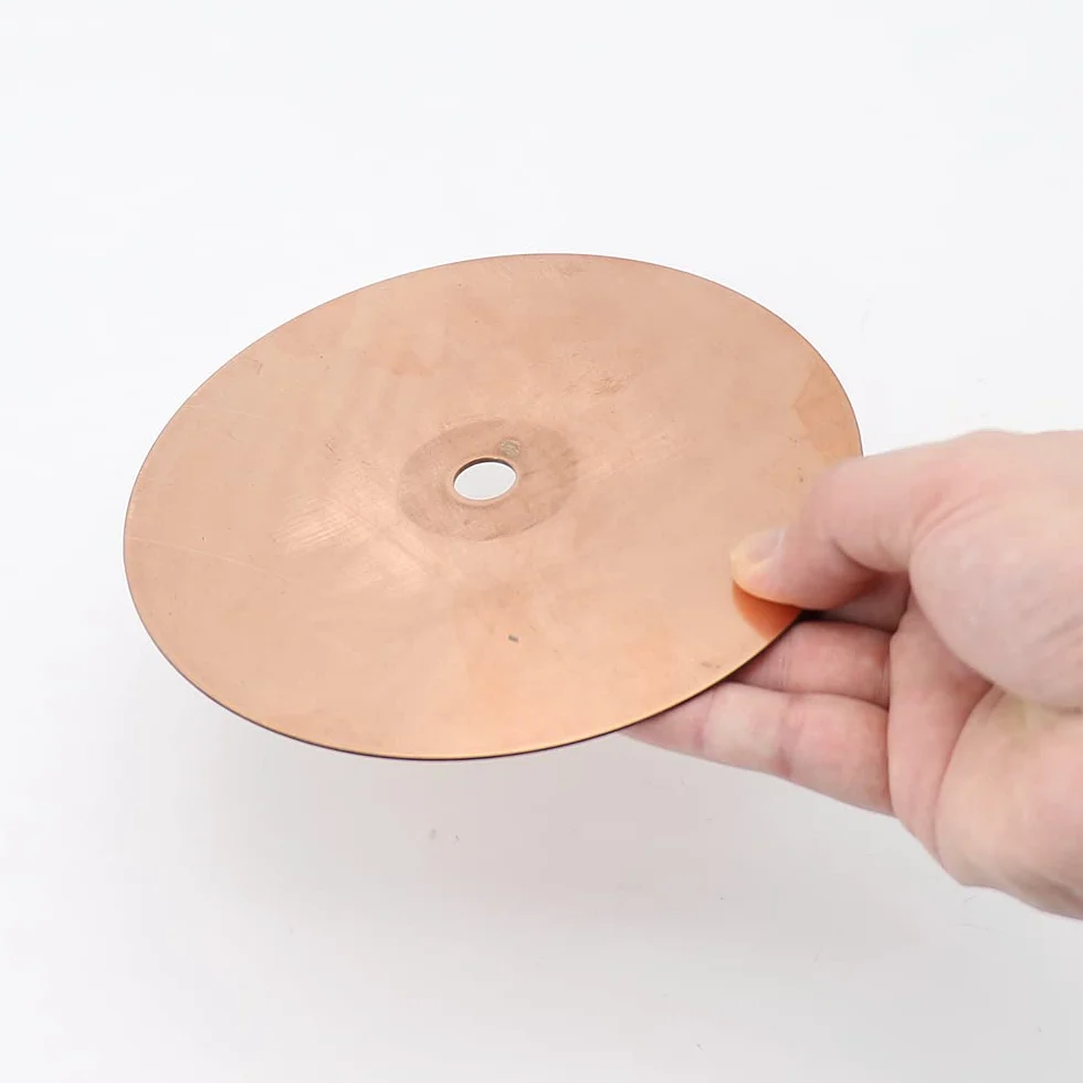 150 mm miedziane krążki, polerowanie miedzianego otworu 12,7 mm, tarcza szlifierska, kamień szlachetny, ostateczna pola