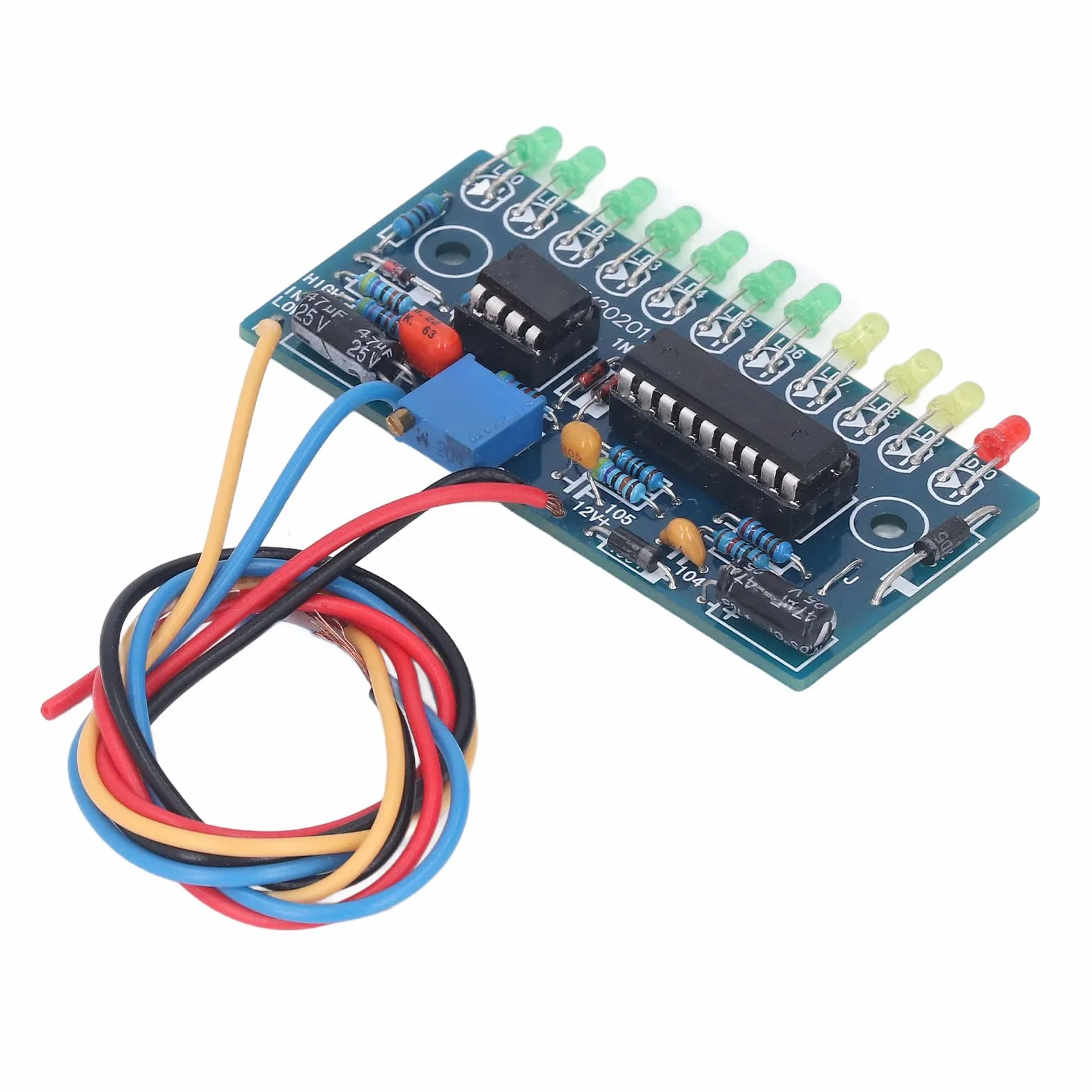 Funny 10 LED Wskaźnik Poziomu Dźwięku LM3915 Zestaw do Samodzielnego Montażu Elektroniczny Dźwięk Analizator Widma Wskaźnik Poziomu Suite moduł do Nauki Elektroniki