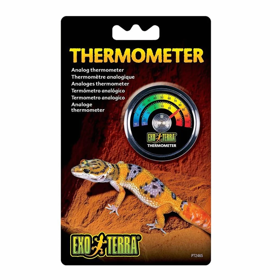 Exo Terra Termometr tarczowy czarny szary