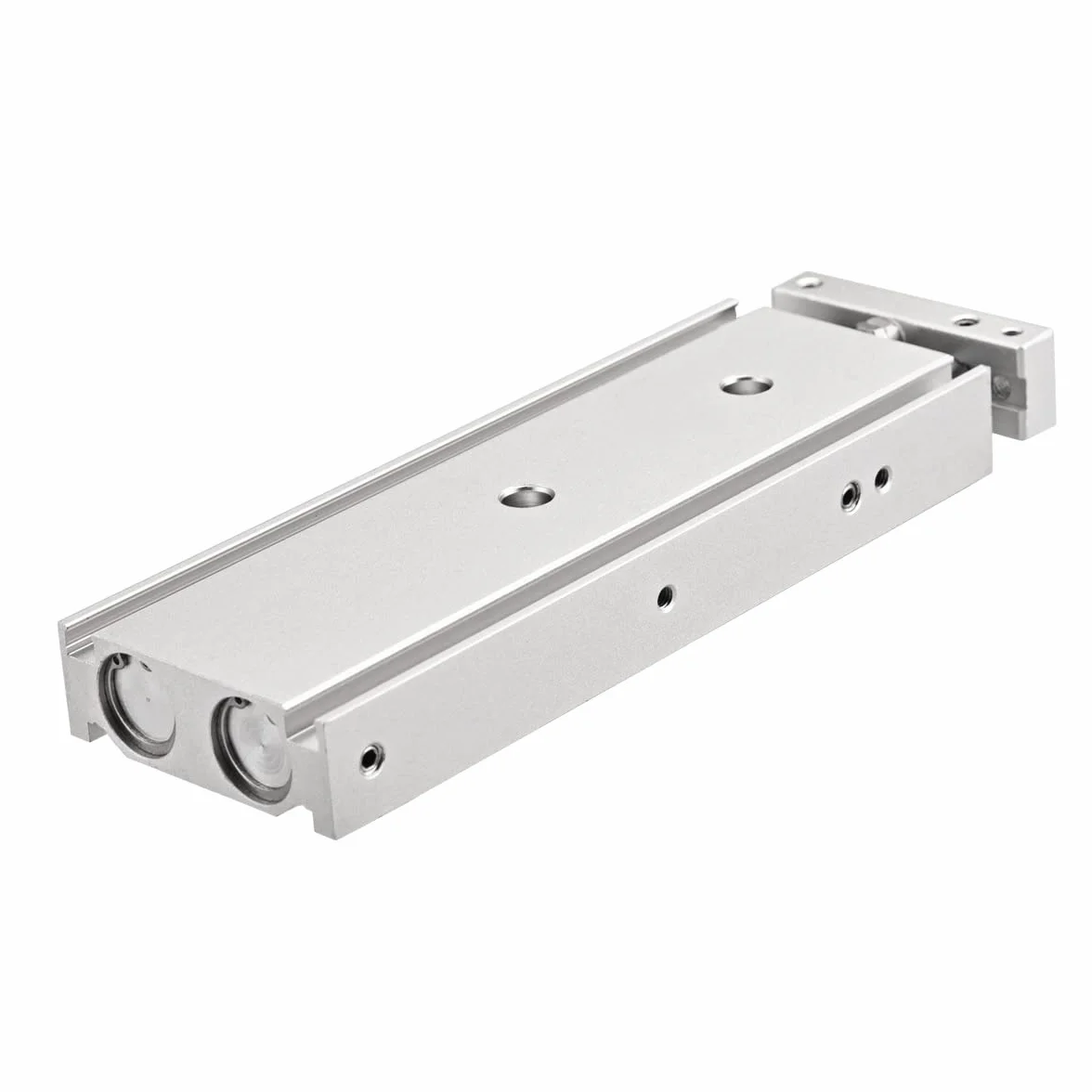 Heschen Podwójny aluminiowy cylinder powietrzny CXSM 15-100 prowadnica płyta podwójny pręt prowadzony pneumatyczne łożysko ślizgowe amortyzowany otwór 15 mm skok 100 mm dwustronnego działania