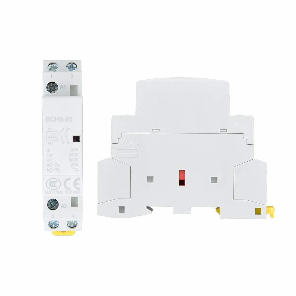 Stycznik AC 20 A 2P 1S+1Ö 35 mm DIN montaż szynowy 220 V/230 V 50/60 Hz