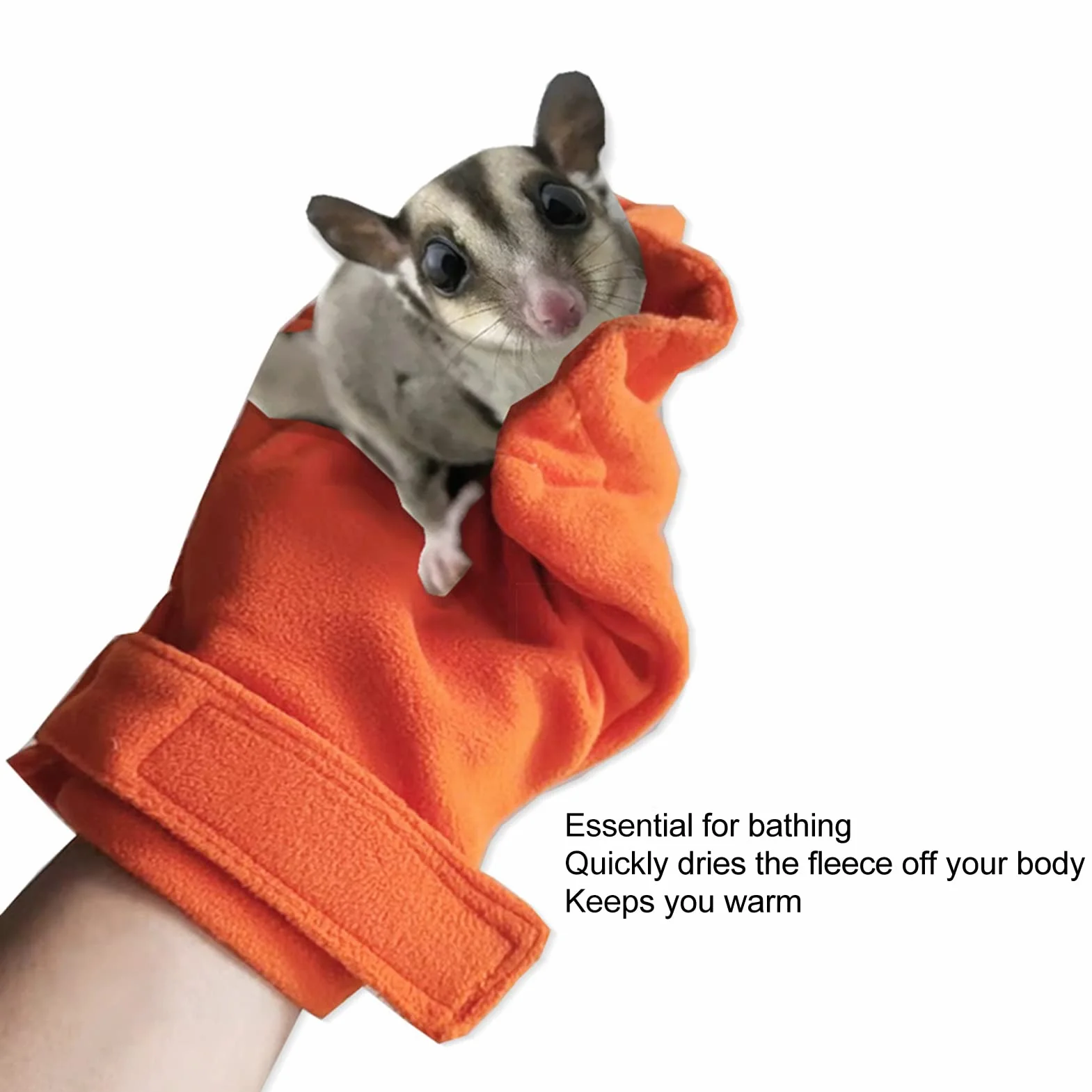 Sugar Glider Bonding Mitt Anti Bite Pet Handling Handschuh Bissfestigkeit Kleintiere Bonding Calming Handschuh für Kleintiere Sugar Glider Igel