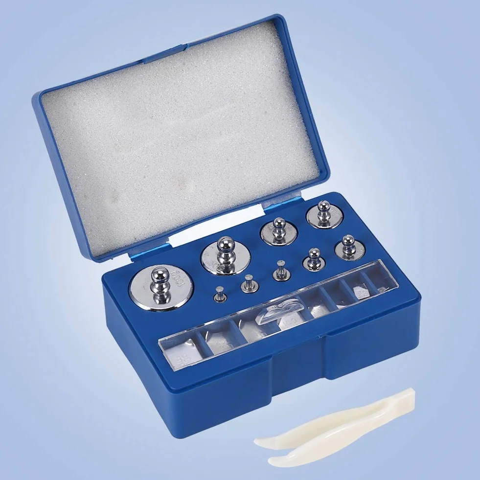 Zestaw Odważników Kalibracyjnych 17-częściowy 10 Mg-100 G Precyzyjny