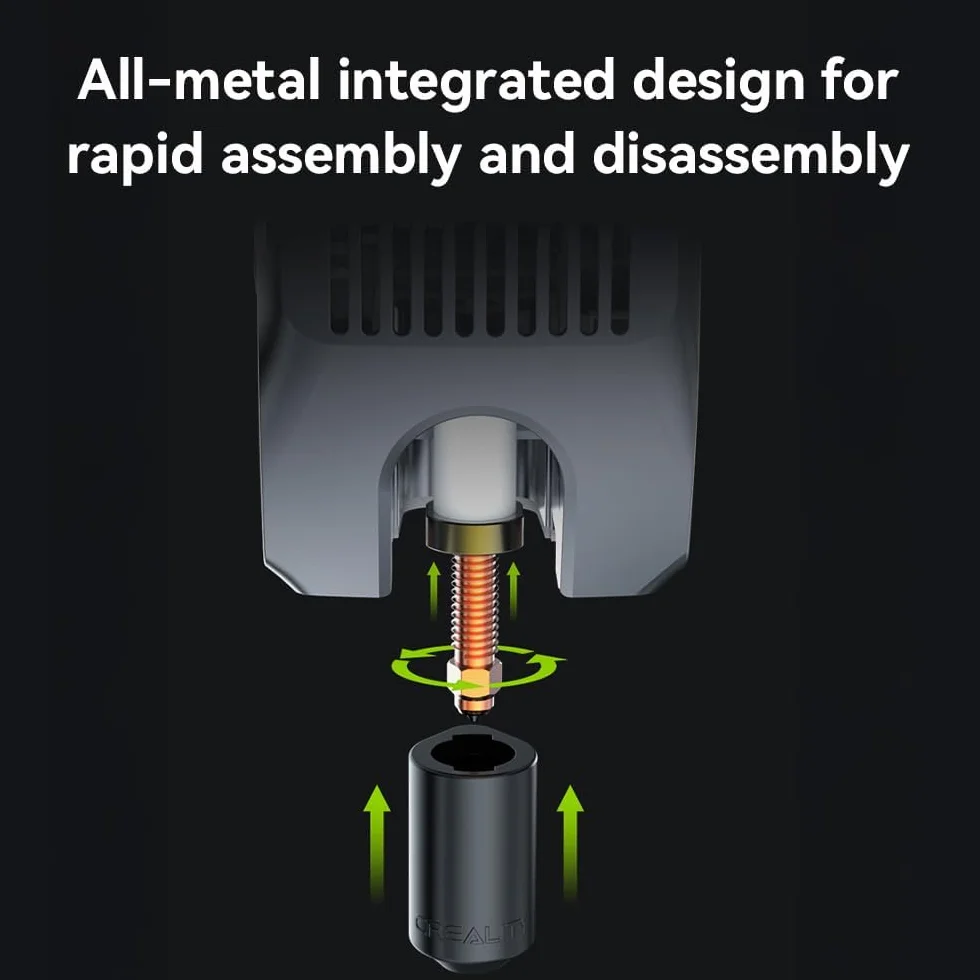 Creality K2 Plus/Hi Combo dysze Unicorn K2 Hotend zestaw wymiennych dysz ze stopu tytanu miedzi stali hartowanej 2szt. 0,4 mm
