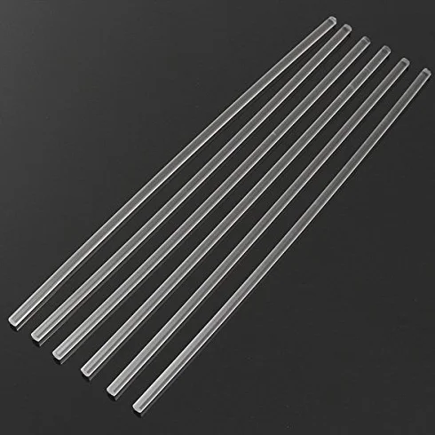 6 szt. 300 * 6 mm przezroczysty akrylowy okrągły pręt solidny pręt