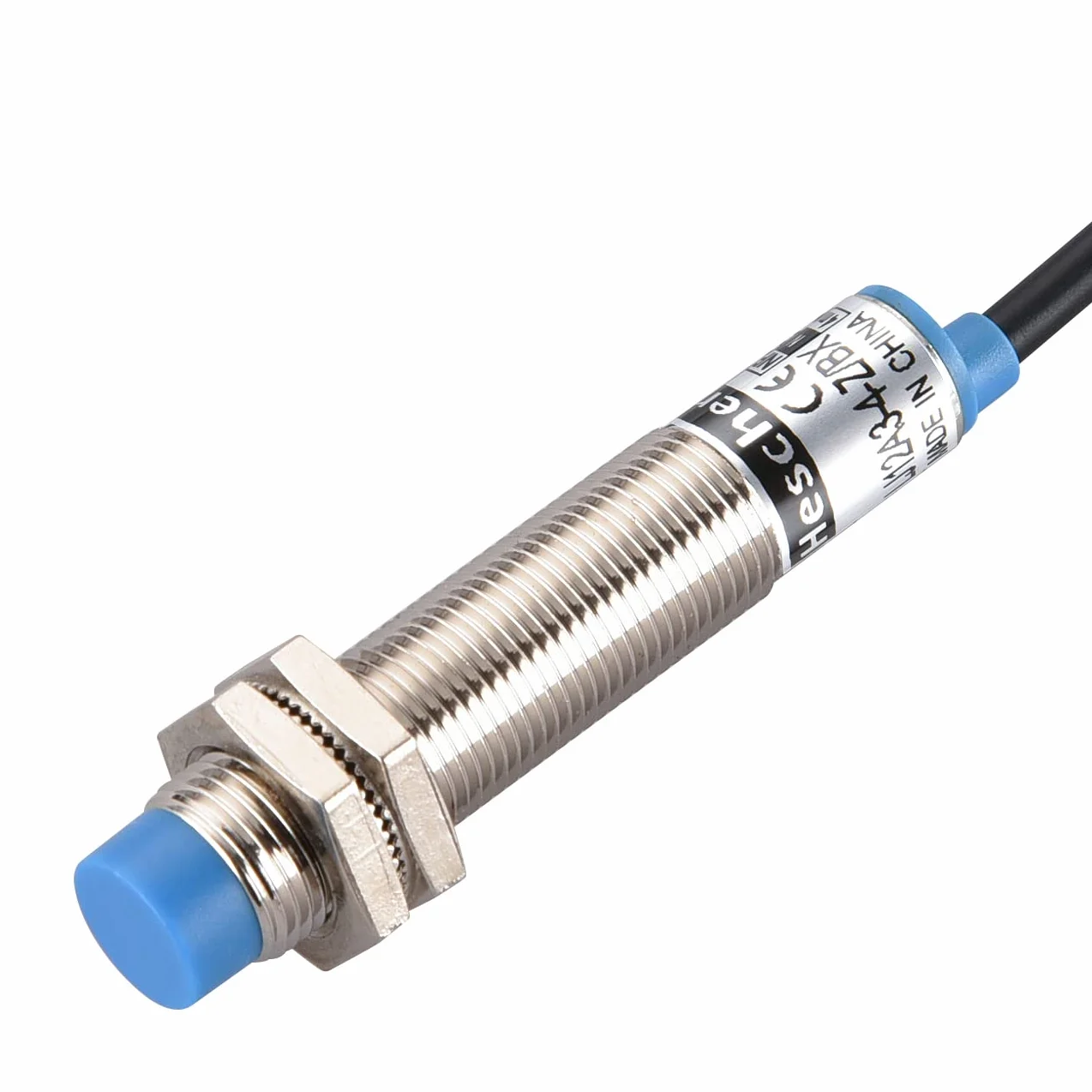 Heschen M12 Indukcyjny czujnik zbliżeniowy przełącznik nieekranowany LJ12A3-4-Z/BX 4 mm 10-30VDC 200mA NPN NO 3-przewodowy