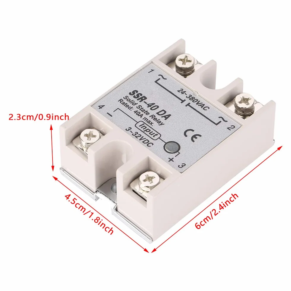 Przekaźnik półprzewodnikowy SSR-40DA 40A DC-AC automatyczne sterowanie