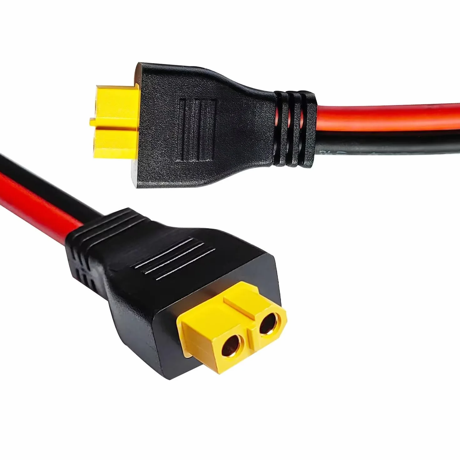 Kabel rozdzielający 10AWG XT60 Y, żeński na podwójny męski adapter do panelu słonecznego 30 cm