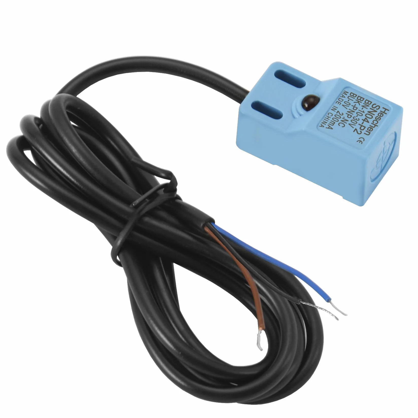 Heschen Kwadratowy czujnik zbliżeniowy indukcyjny przełącznik typu non-Shield SN04-P2 odległość detektora 5 mm 10-30 VDC 200 mA PNP normalnie zamknięty (NC) 3 przewody