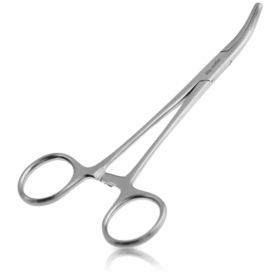 May Precyzyjny zacisk wygięty 16 cm z blokadą, szczypce zaciskowe ze stali nierdzewnej do hobby, rzemiosła, modelarstwa i wędkowania, nierdzewny zacisk do majsterkowania, do usuwania haczyków