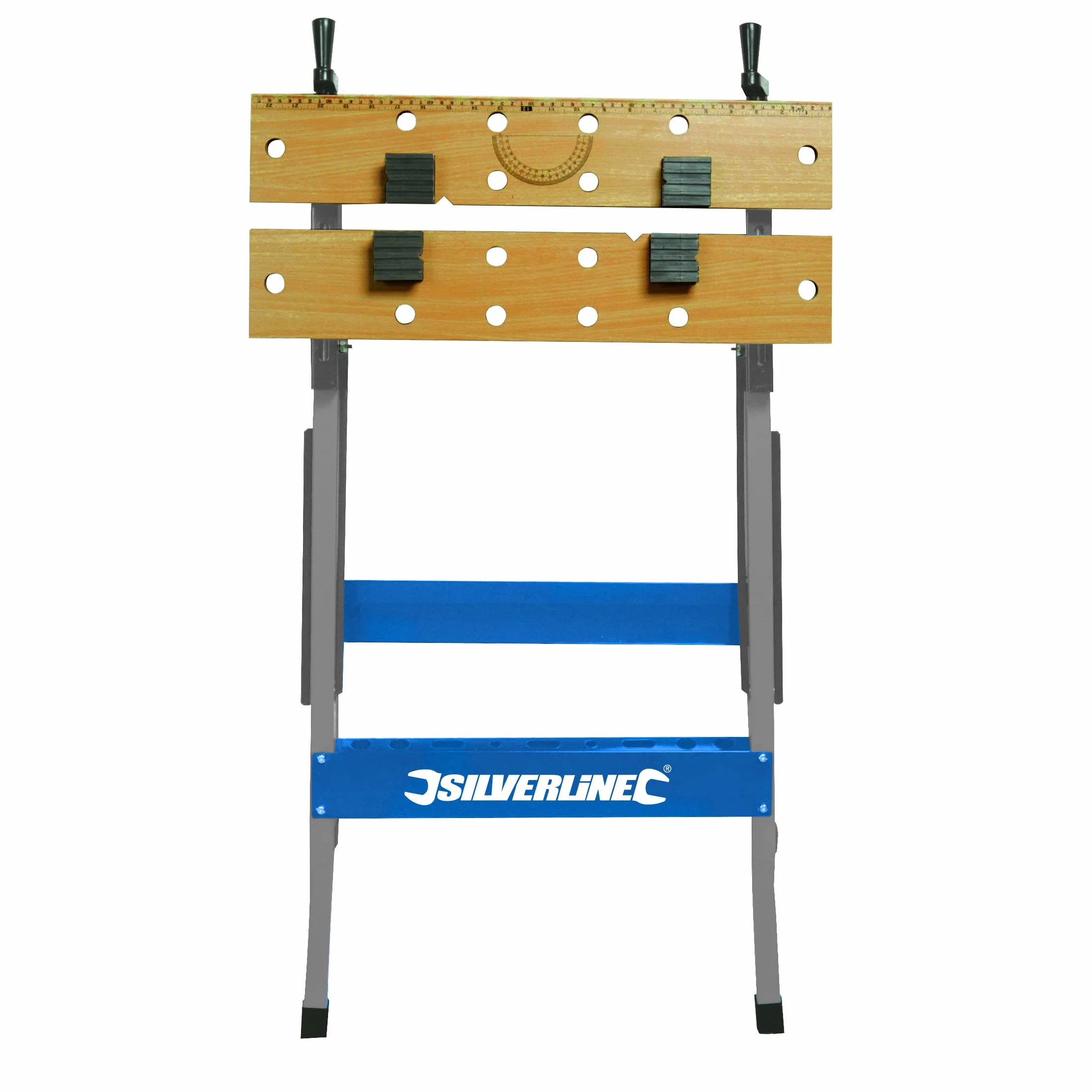 Silverline TB01 przenośny składany stół warsztatowy, brązowy, 100 kg