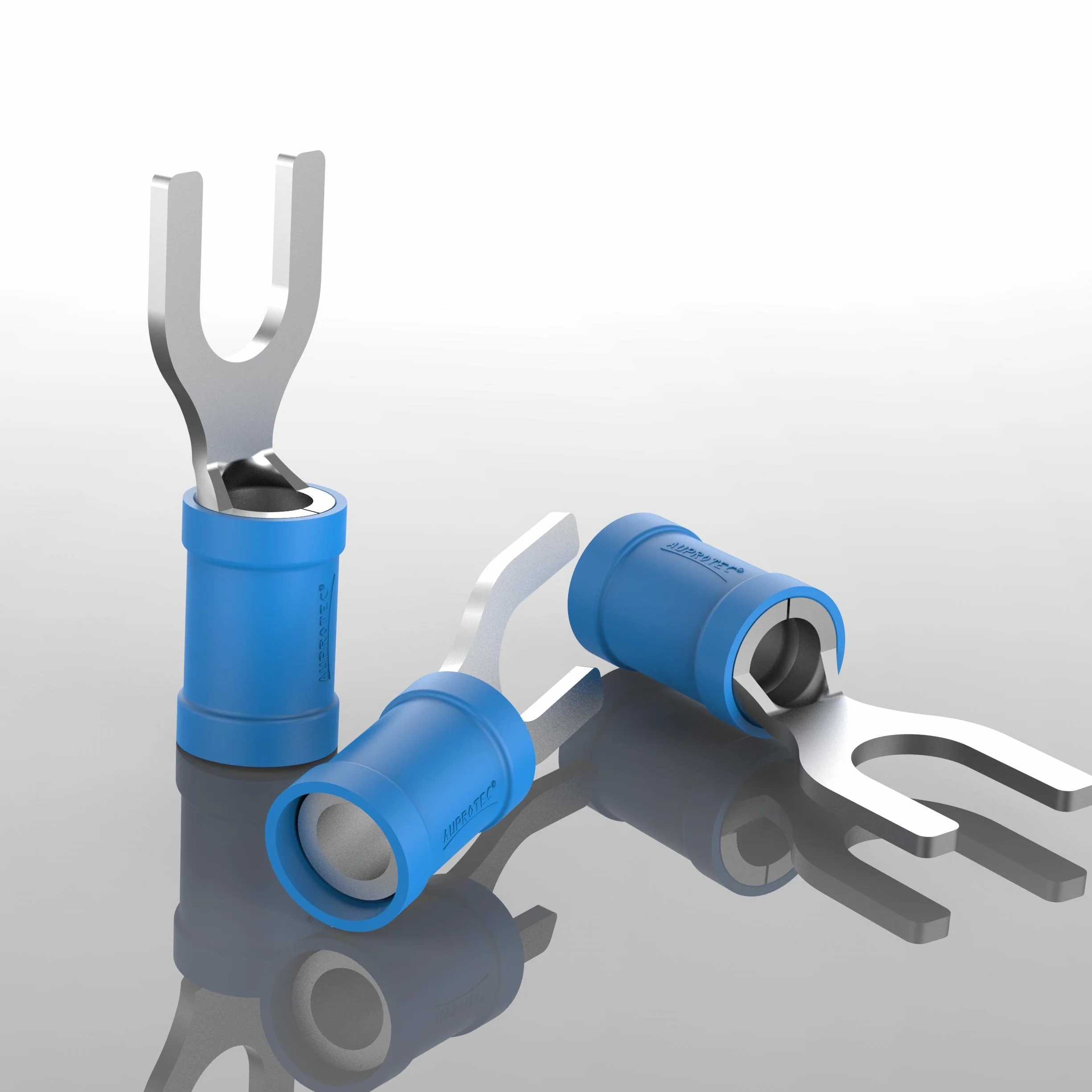 AUPROTEC Widelec 0,5-6,0 mm² Ø otworu M3 - M8 Część izolowana PVC SV Złącze kablowe z miedzi cynowanej