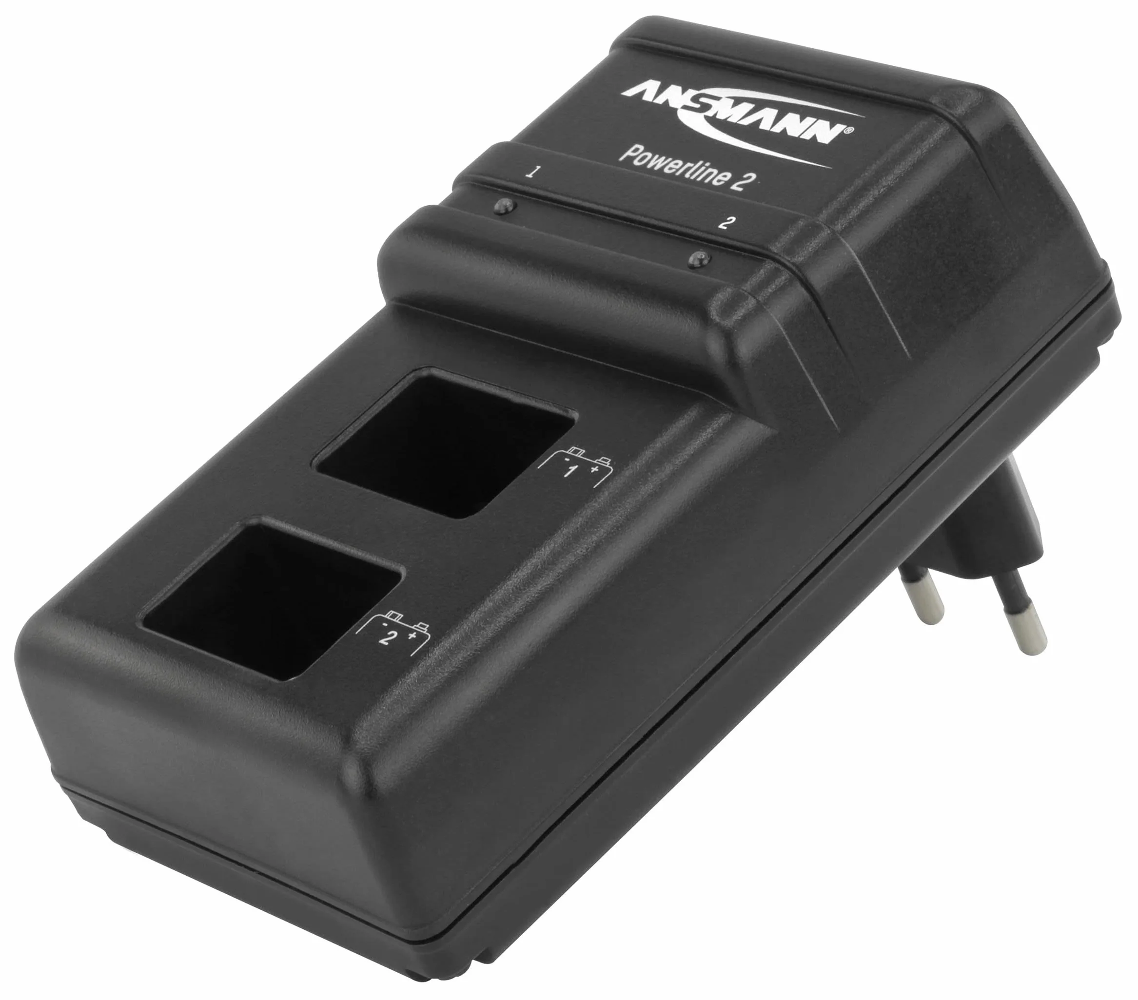 Ansmann Ładowarka 9 V do akumulatorów elektrycznych NiMH – 9 V ładowarka do akumulatorów z pojedynczym monitorowaniem, automatyczne wyłączanie, ładowanie podtrzymujące – Powerline 2 ładowarka