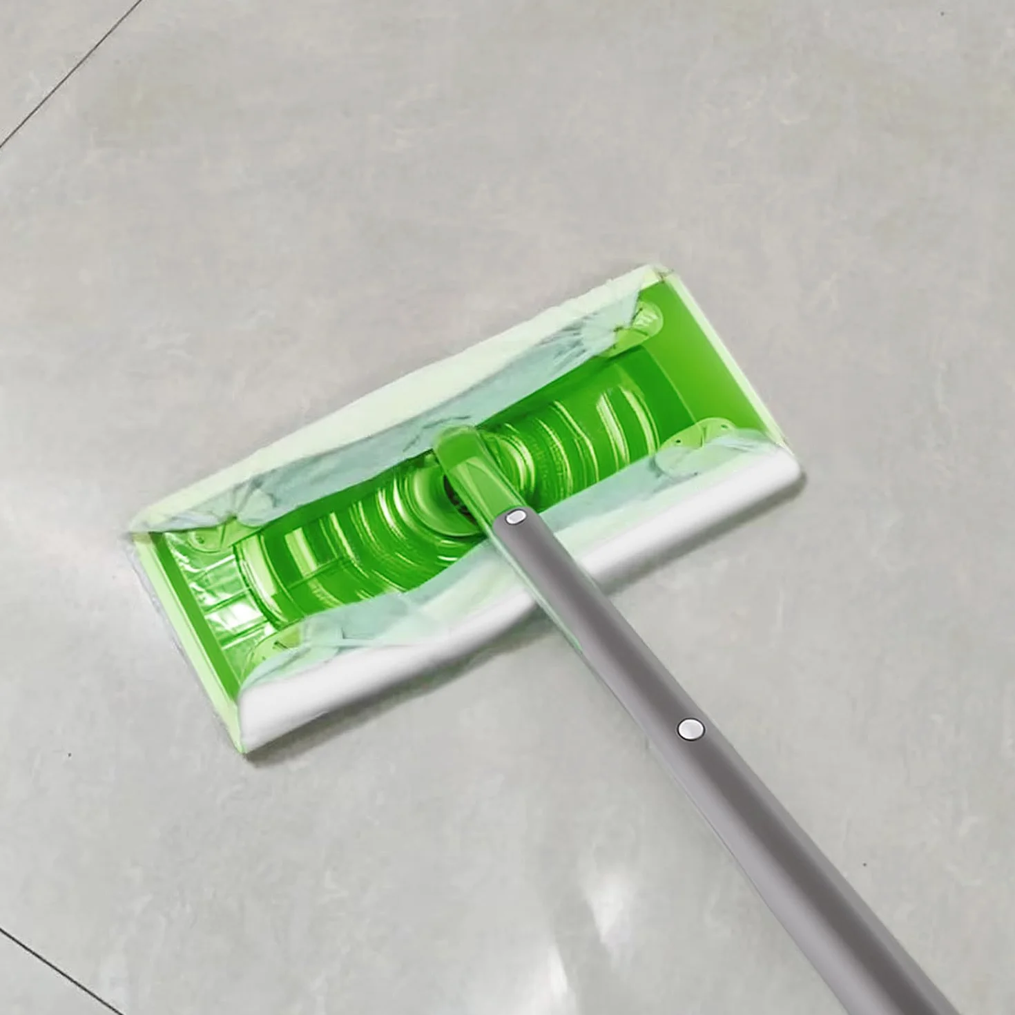 QWORK 64 szt. suchych chusteczek podłogowych, kompatybilne z Flash Speedmop, chusteczki uzupełniające, suche podkładki do mopa i czyszczenia podłóg