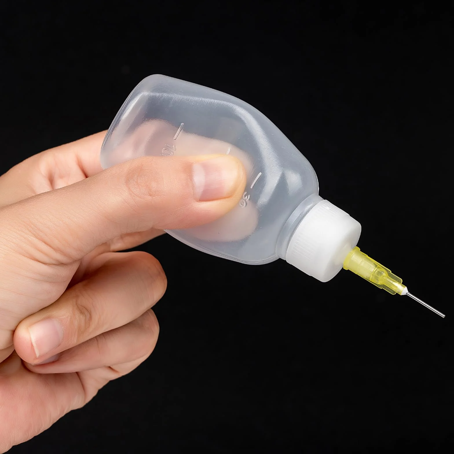 5 zestawów butelek z igłami 30 ml, 14 ga, 16 ga, igły 18 ga, z końcówką i nasadkami, puste butelki plastikowe, do samodzielnego wykonania, do samodzielnego napełniania, tuszu, aplikatora