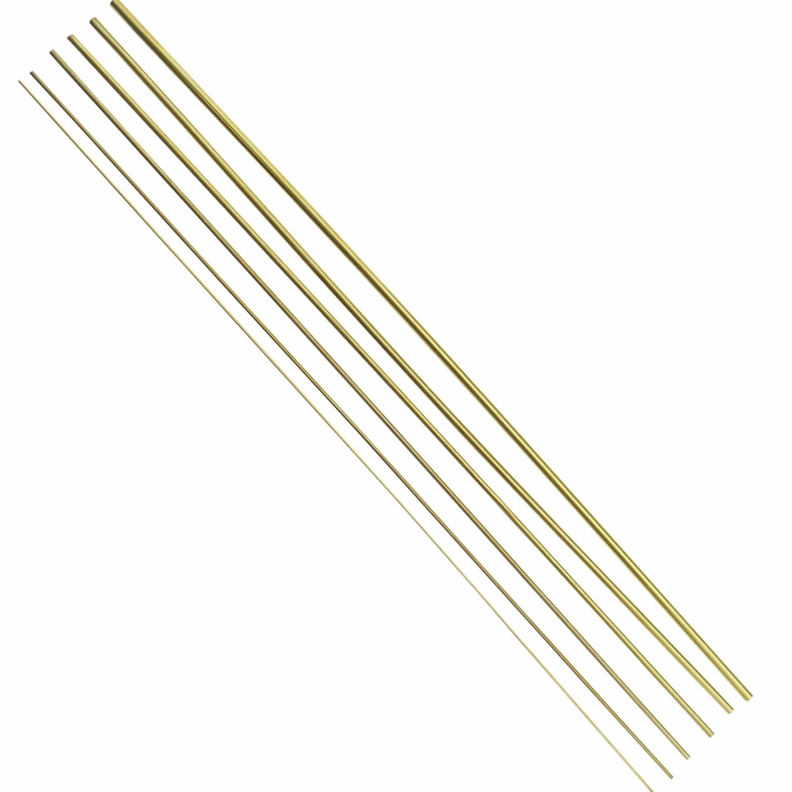 Mosiężne okrągłe rury bezszwowe 6 szt. 0,2-3,5 mm średnica zewnętrzna 300 mm długość do DIY