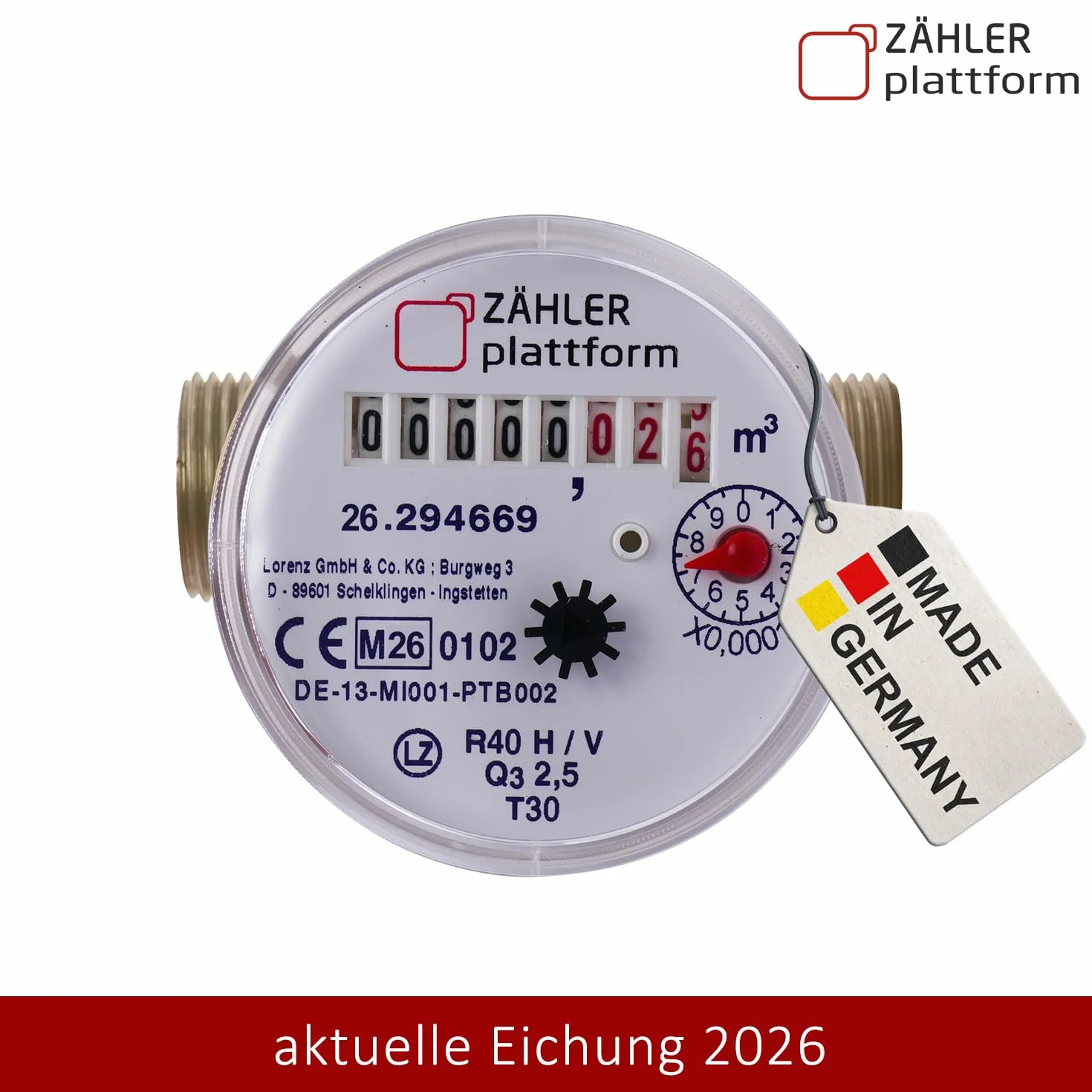 Wodomierz 2025 Qn 1,5 BL 80 mm 3/4 cala Made in Germany