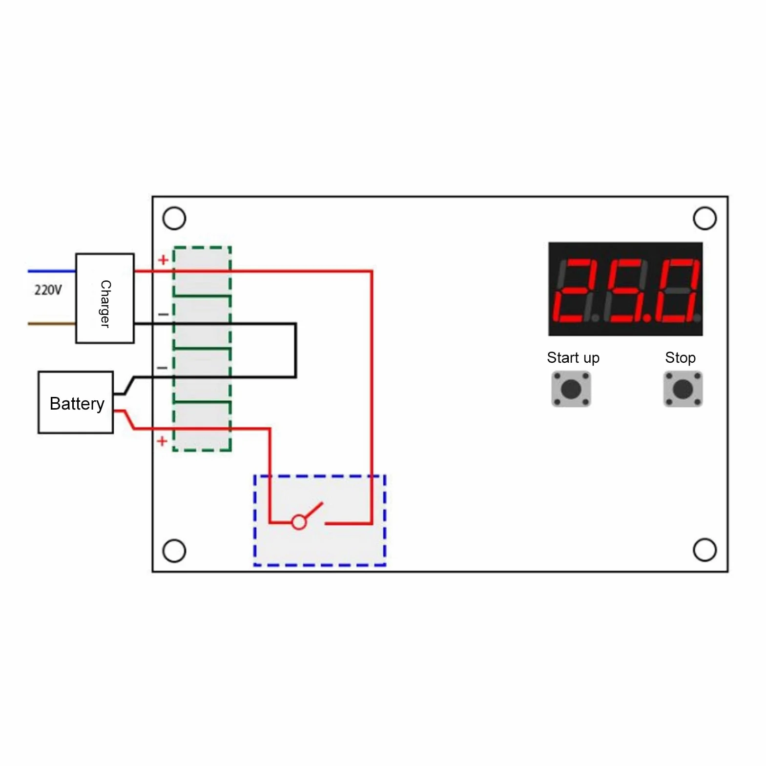 XH-M603 Ładowarka Moduł Sterujący Kontroler Ładowania 12V-24V Płyta Ochronna