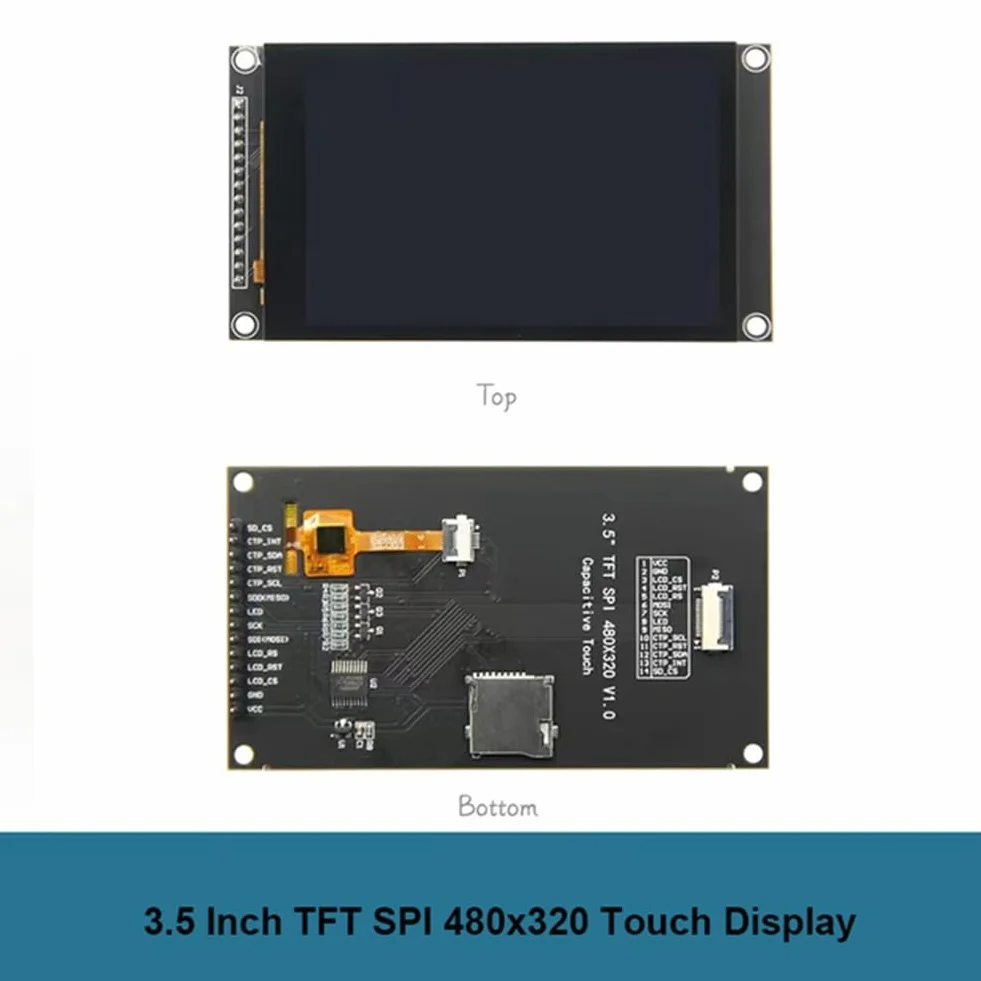 Moduł IPS LCD TFT 3,5 cala ekran dotykowy pojemnościowy 480x320 ST7796 dla C51 STM32 ESP32