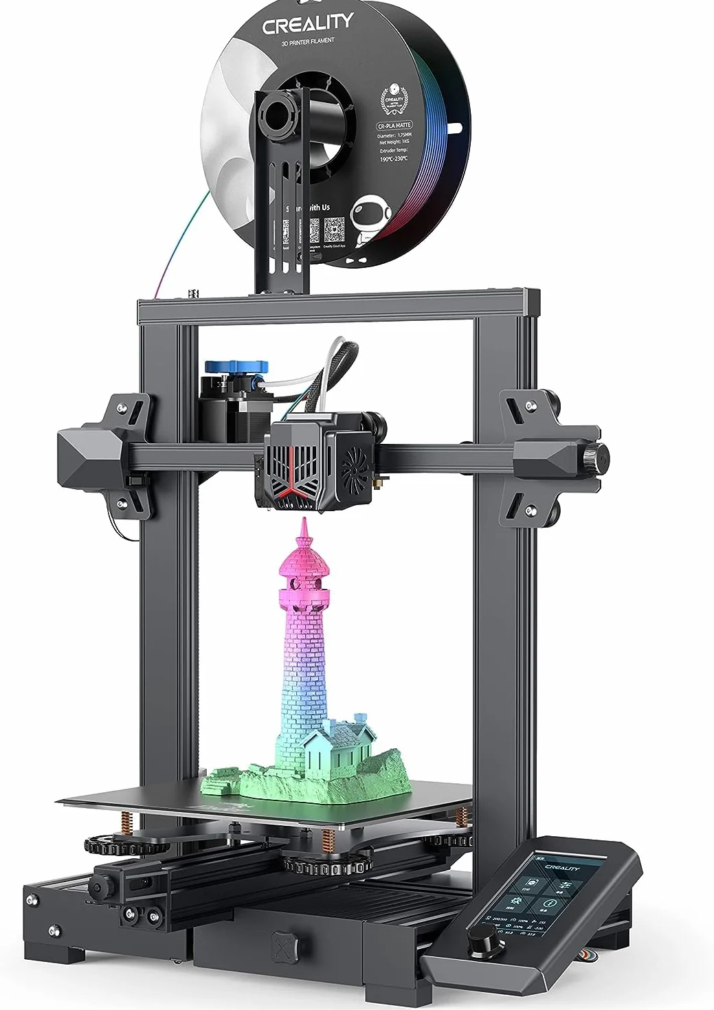 Creality Drukarka 3D Ender-3 V2 Neo, CR Touch, wytłaczarka metalowa, magnetyczna płyta PC