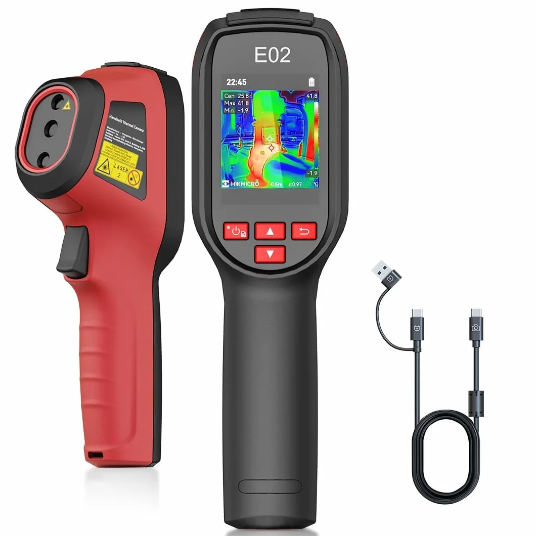 HIKMICRO Kamera termowizyjna E02 96x96 z kamerą wizualną 20 Hz -20°C do 400°C
