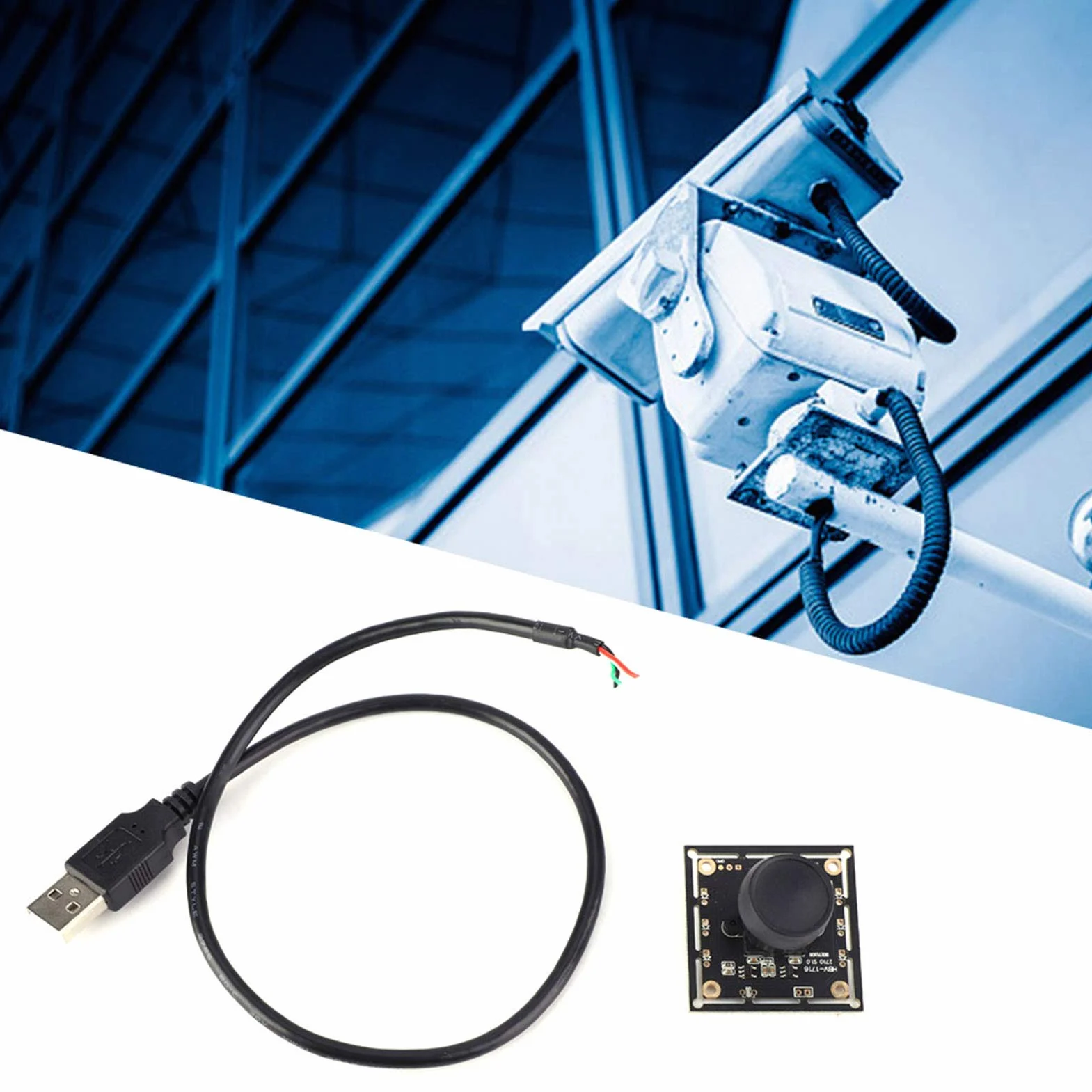 OV2710 HBV-1716WA Moduł kamery USB 140 stopni 2MP szerokokątny Przemysłowe komponenty elektroniczne