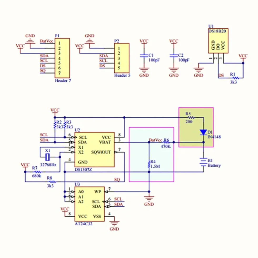 DollaTek 5 szt. Tiny RTC I2C DS1307 AT24C32 modu? zegara czasu rzeczywistego dla Arduino AVR PIC 51 ARM