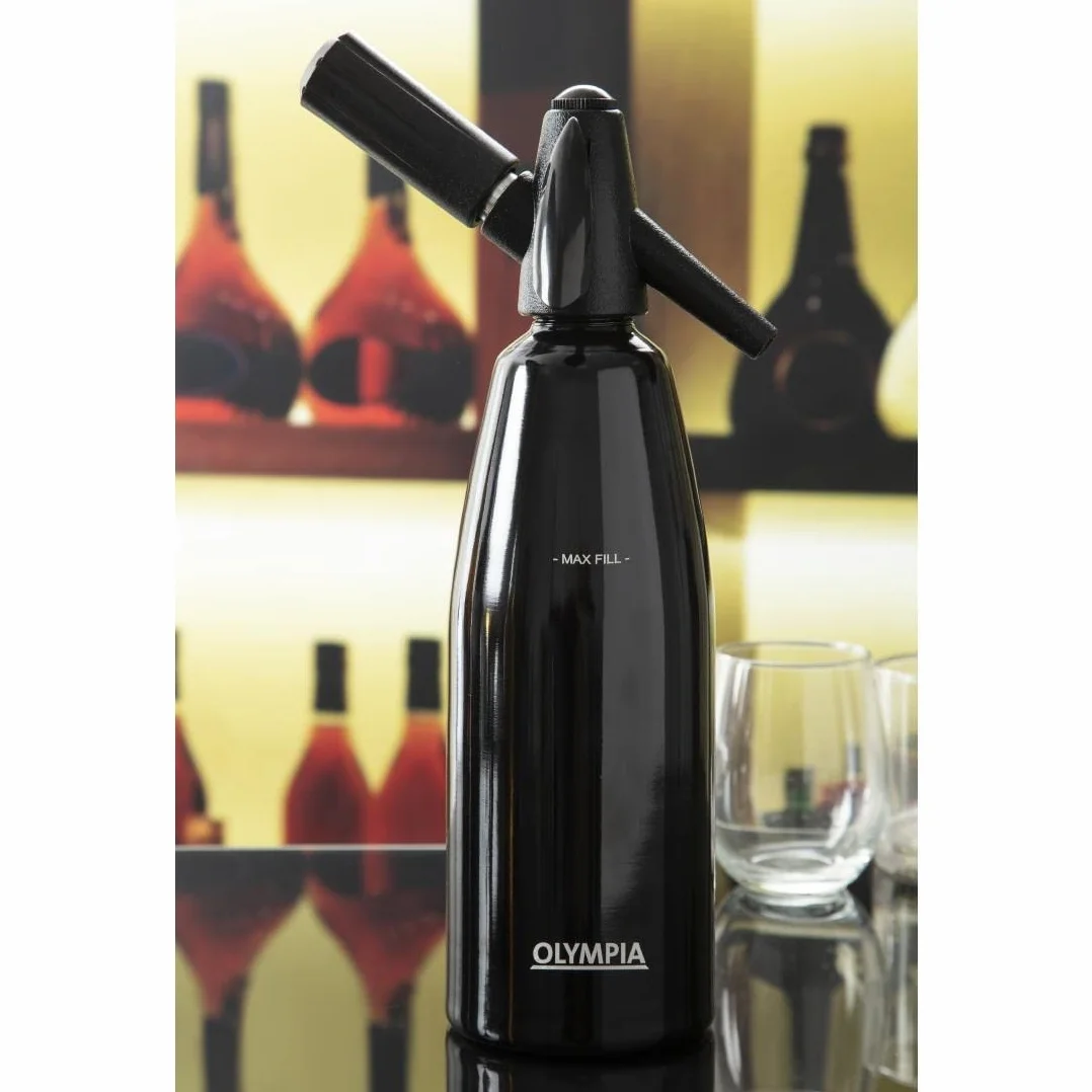 Olympia Syfon sodowy czarny 1 l
