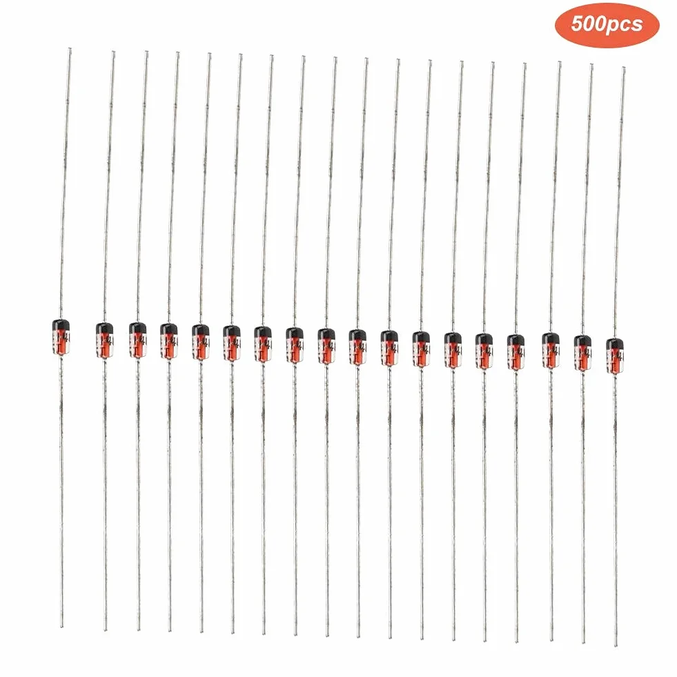 Dioda szybkiego przełączania 1N4148 200 mA 100 V 500 sztuk