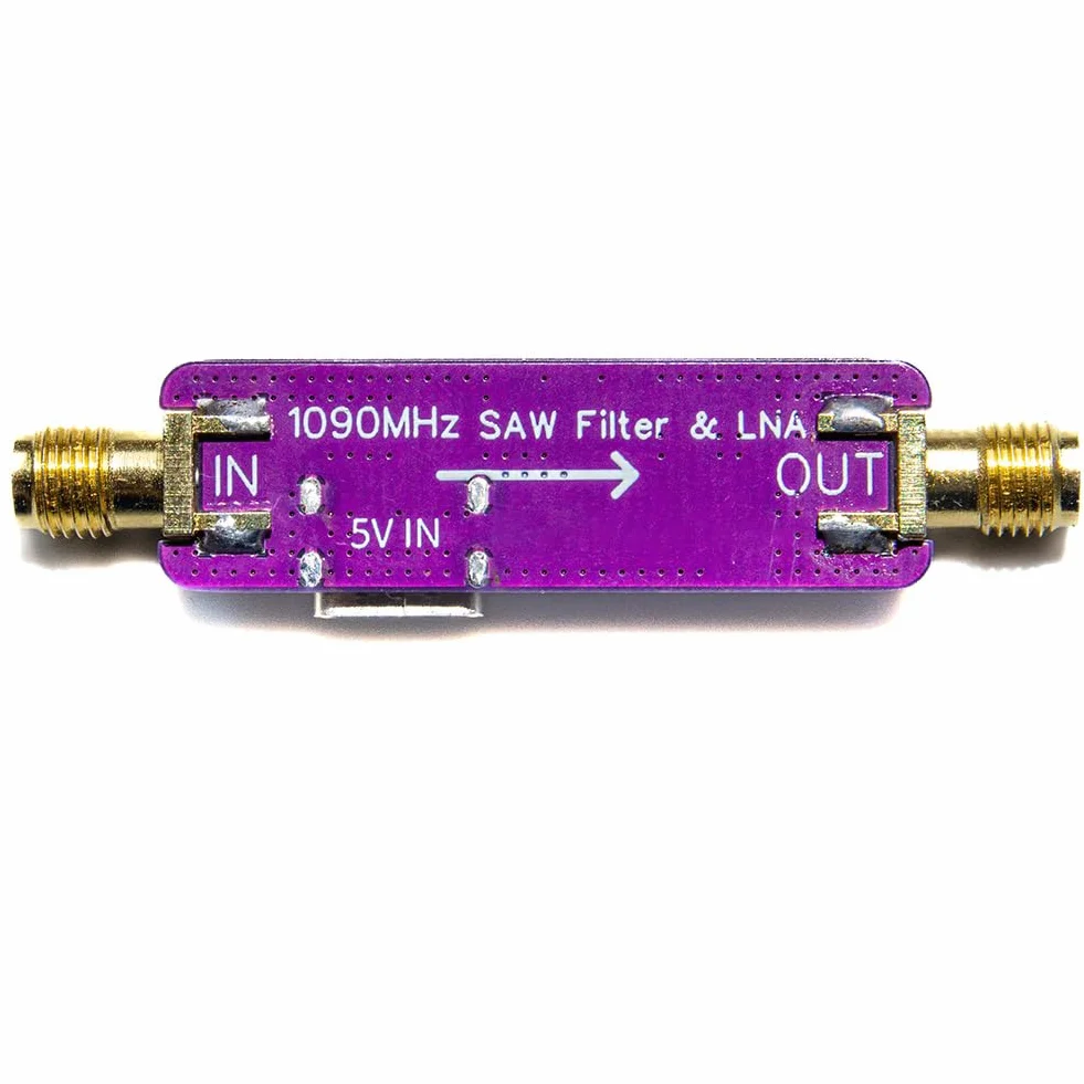 1090MHz 1.09GHz ADS-B Aktywny Filtr SAW i Zasilacz LNA 5V