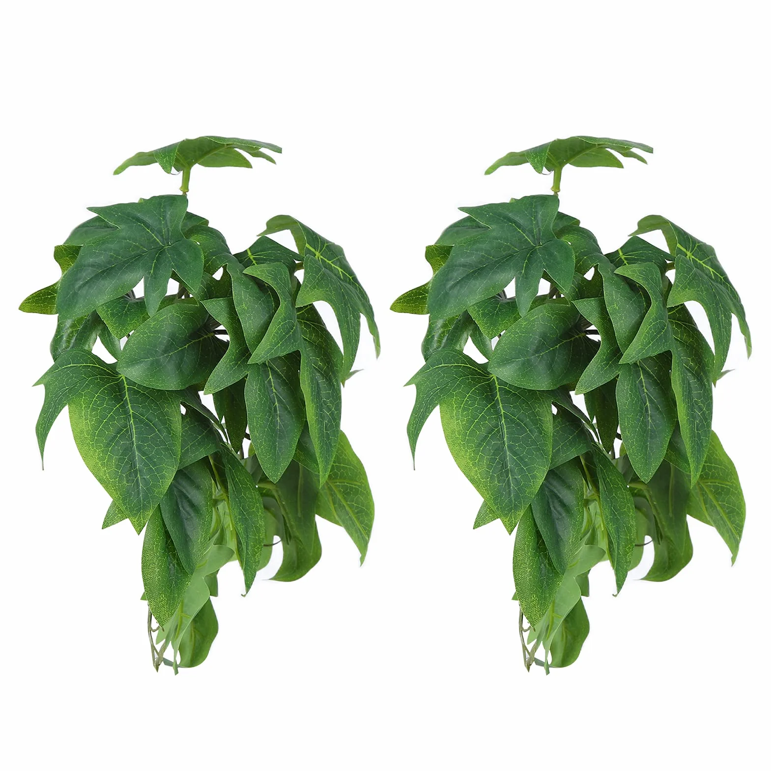 Rośliny Gadowe, Rośliny Terrarium Akcesoria Gadowe 2PCS Symulacja Sztucznej Wody (liście słodkich ziemniaków)