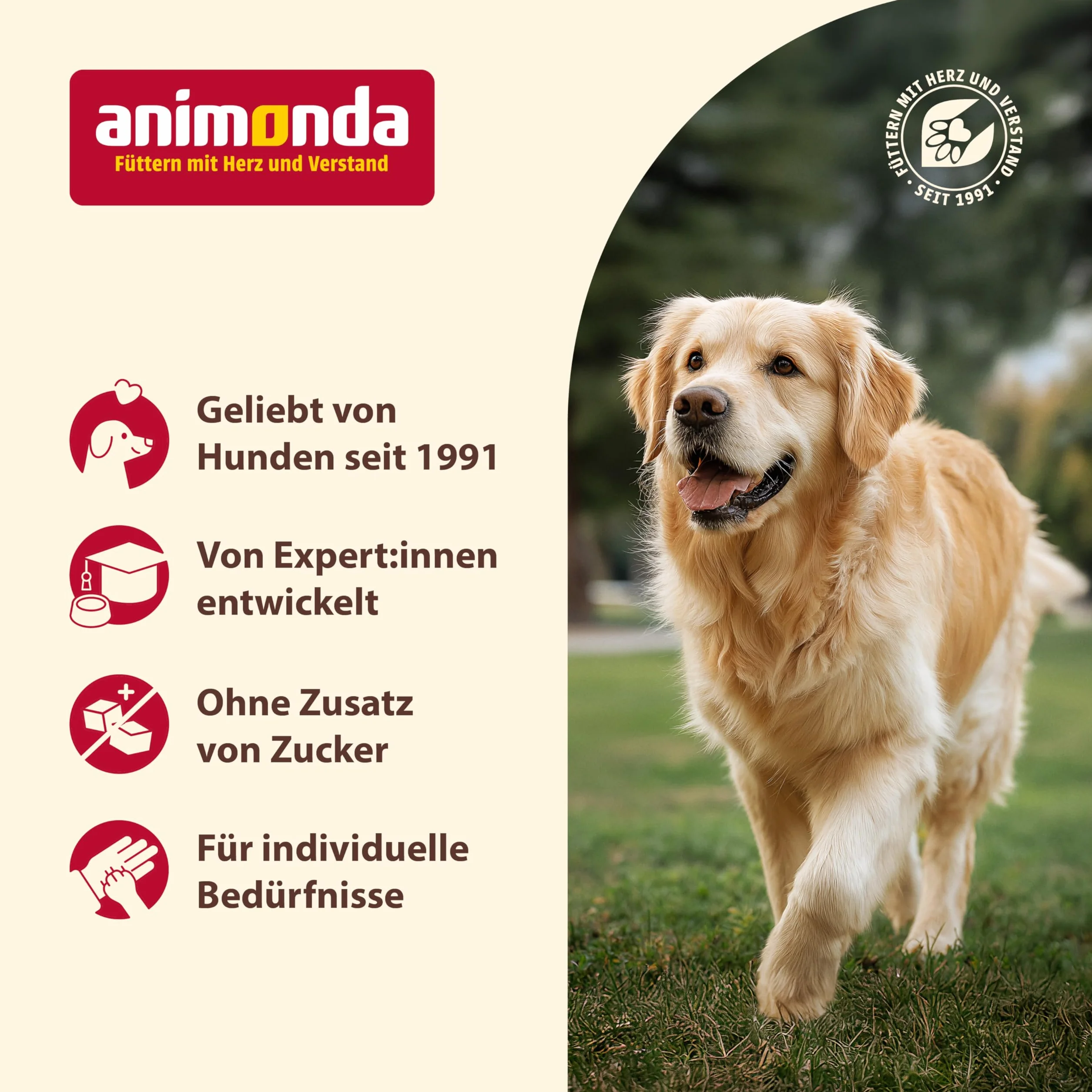 Animonda GranCarno 82741 Mokra Karma z Kurczakiem i Wołowiną dla Dorosłych Psów, 6 x 800 g