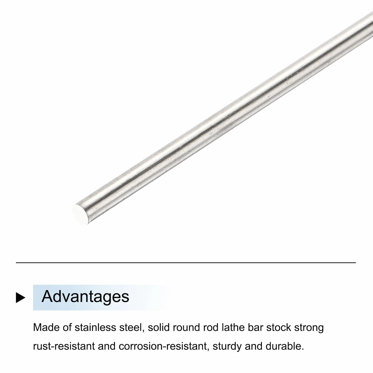 Pręt ze stali nierdzewnej 304 2 mm x 150 mm QUARKZMAN 6 szt. do modeli samochodów i samolotów