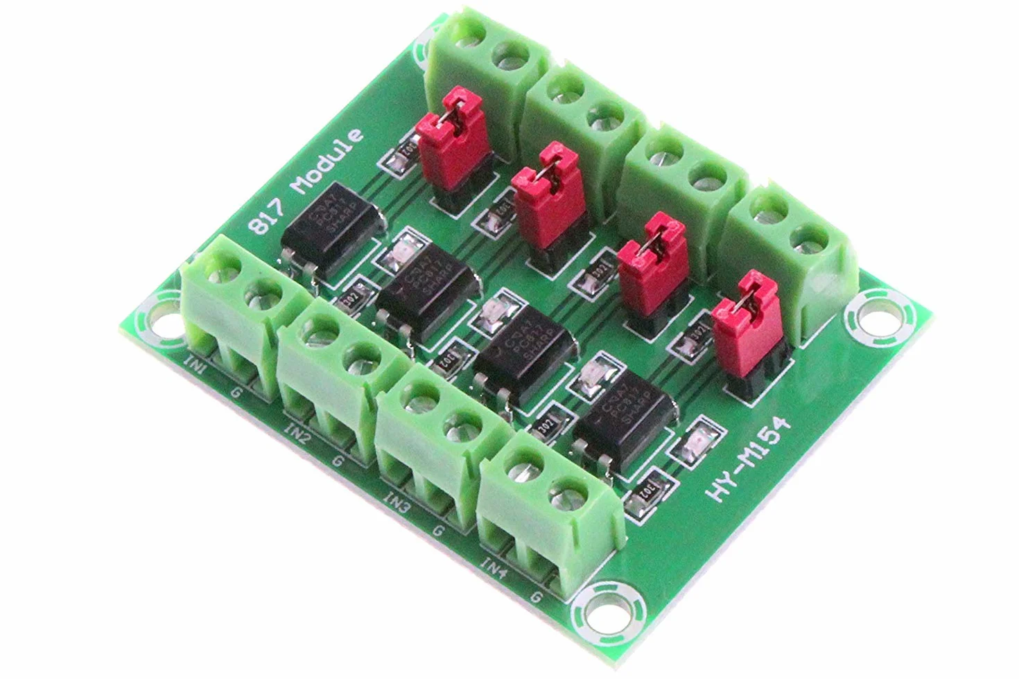 DollaTek PC817 4-kanałowy transoptor karta izolacyjna 3,6-30 V moduł