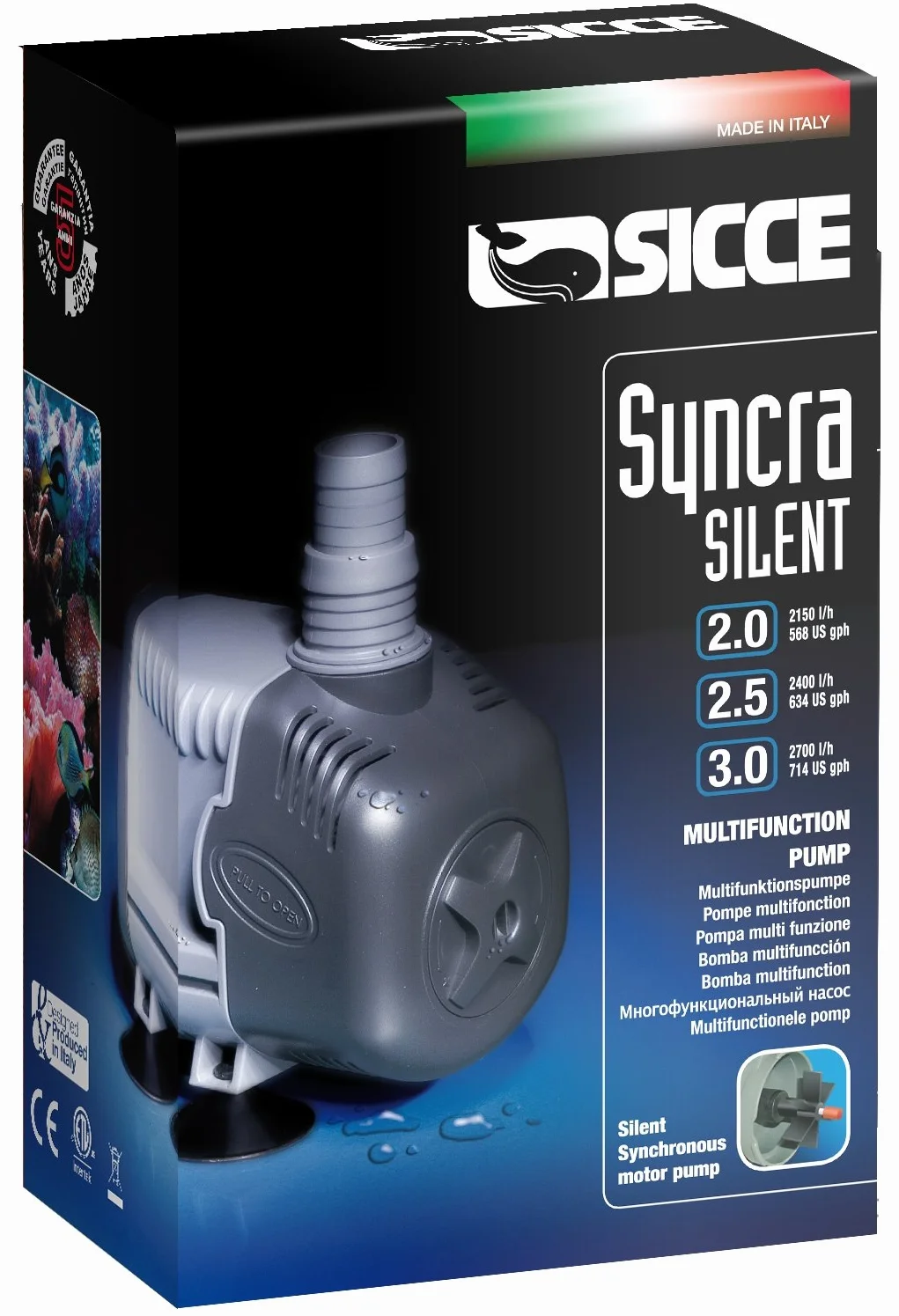 Sicce Syncra Pump 3,0-2700L/H - H 300CM - 2,2 MT - zastępuje Supreme