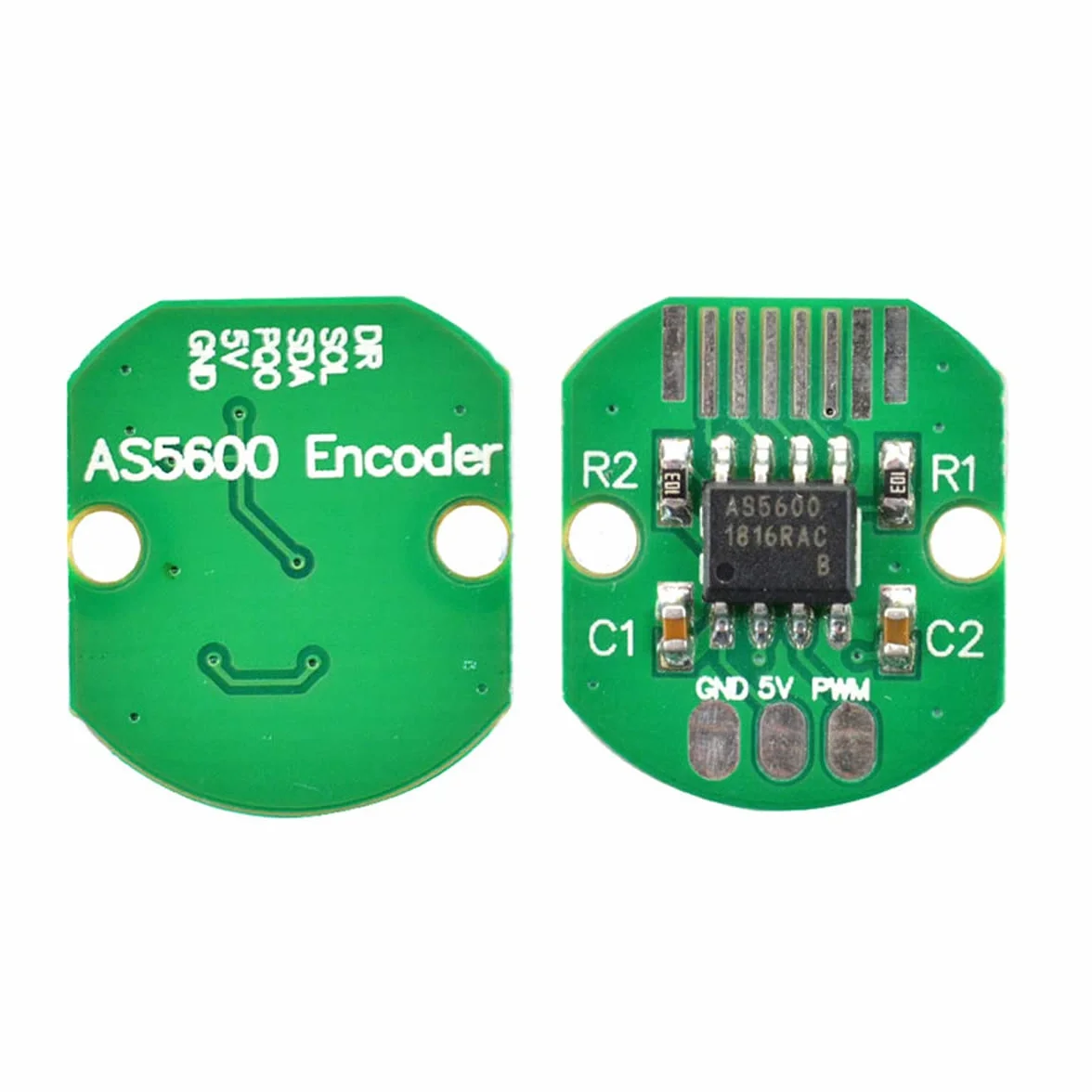 Hailege 2 szt. AS5600 moduł kodera wartości absolutnej PWM I2C 12-bitowy bezszczotkowy enkoder silnika do bezszczotkowego koder gimbal PTZ/Pan Tilt Enkoder inkrementalny