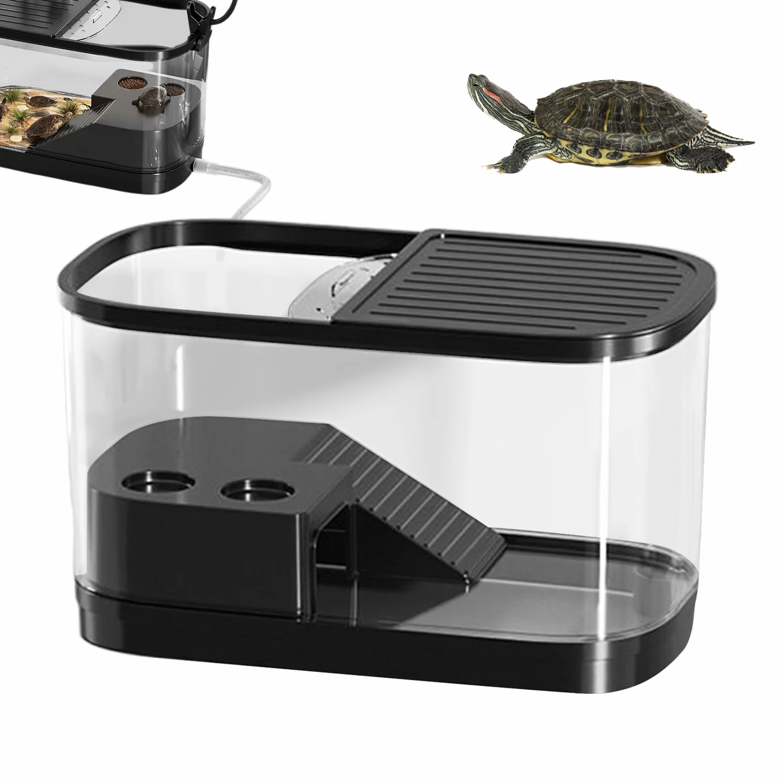 Zbiorniki dla żółwi Terrarium Obudowa Środowisko Ucieczce Rozmnażanie | Klatka gadów łatwa w czyszczeniu Dla hodowli: gekonów, węży, jaszczurek, żab,
