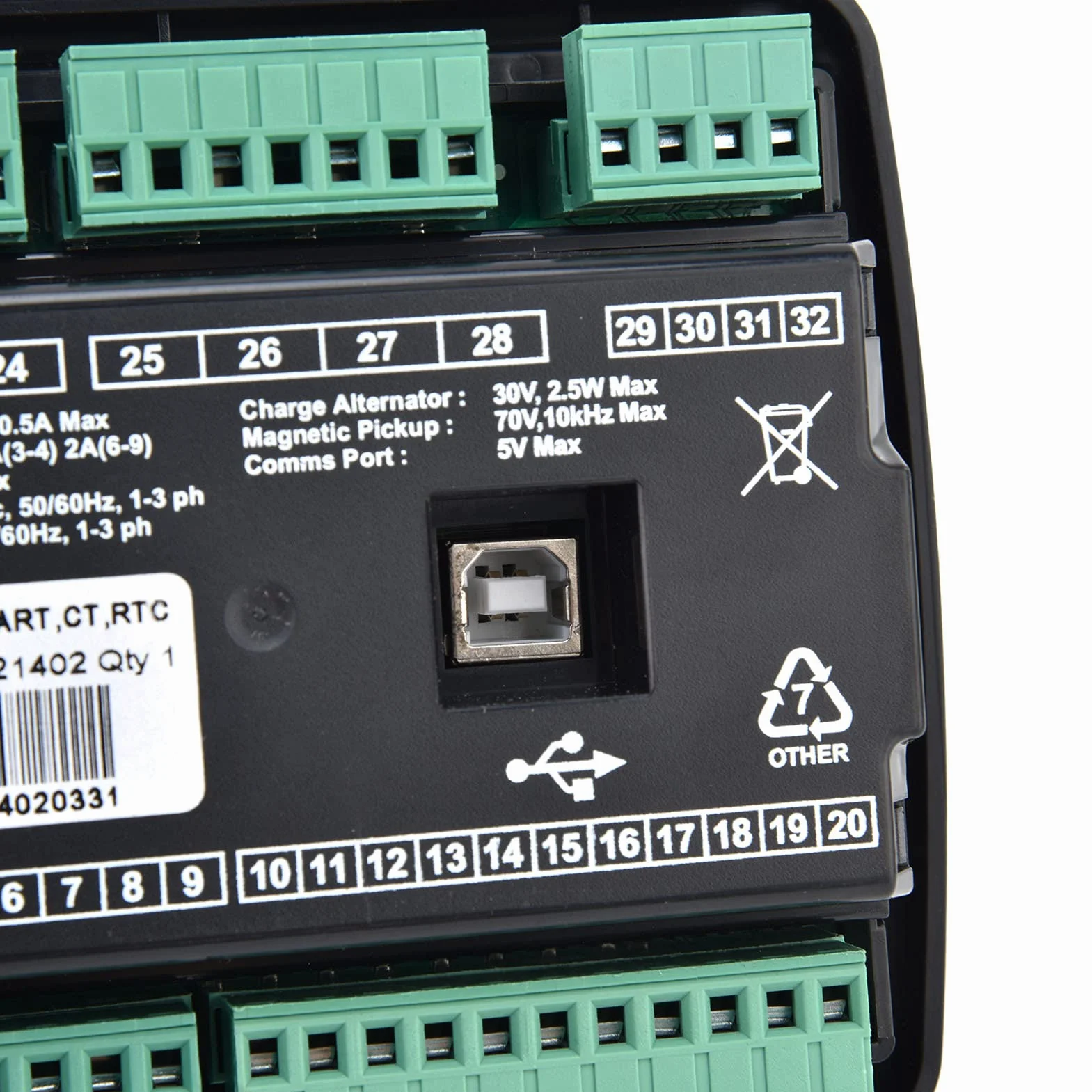 Akozon Kontroler Generatora DSE4520 z Wyświetlaczem LCD dla Diesla i Gensów Gazowych-wykrywanie Sieci 3-fazowej, Automatyczne Start i Monitorowanie Wielofunkcyjne