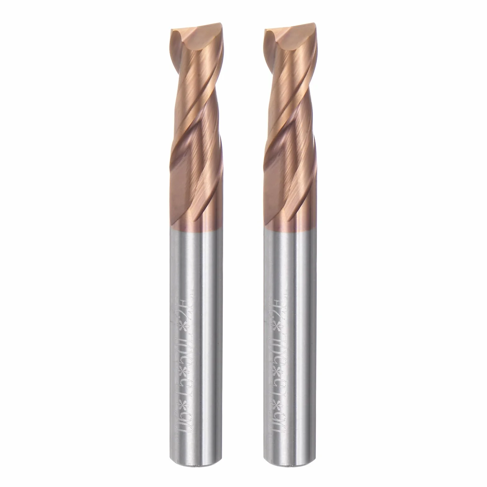 QUARKZMAN 2 szt. 6 mm średnica 6 mm trzpień frez z końcówką kwadratową 2 rowki HRC55 Frezy CNC Carbide CNC Frezy CNC Frez Frezowanie CNC Frez Frezowanie CNC Frezy CNC Frezy CNC Frez CNC
