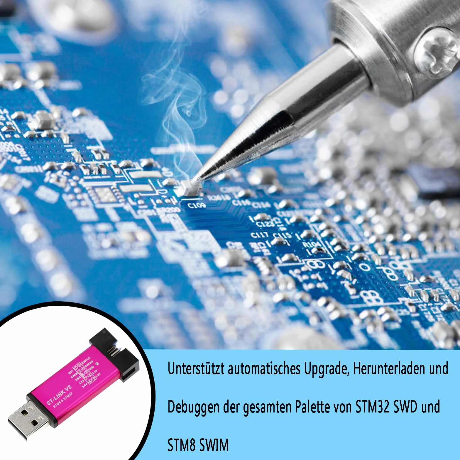 Emulator ST-Link V2 do STM32 SWD i STM8 SWIM
