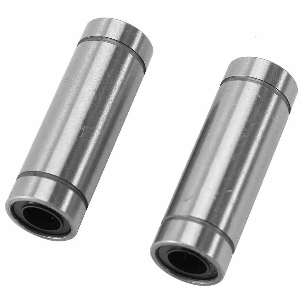 Liniowe łożyska kulkowe, 6 szt. LM8LUU długie liniowe łożyska kulkowe, średnica wewnętrzna 8 mm, średnica zewnętrzna 15 mm, do drukarki 3D 8 mm, osi/pręt, maszyna do grawerowania